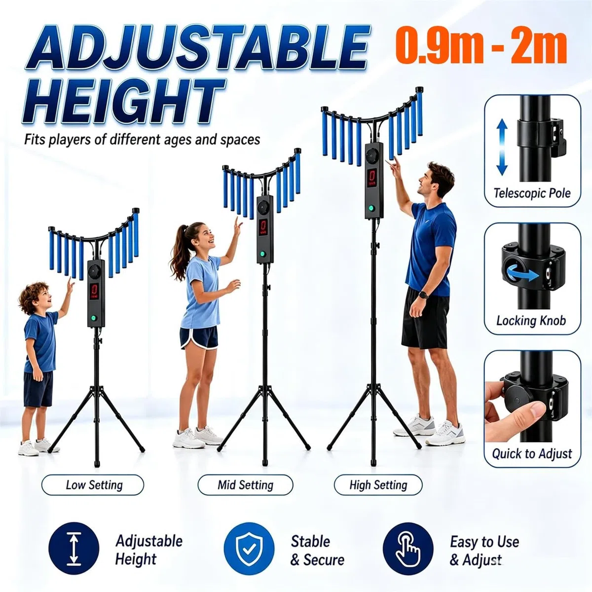 Arcade Catch Stick Game Machine Hand-Eye Coordination Reflex Trainer
