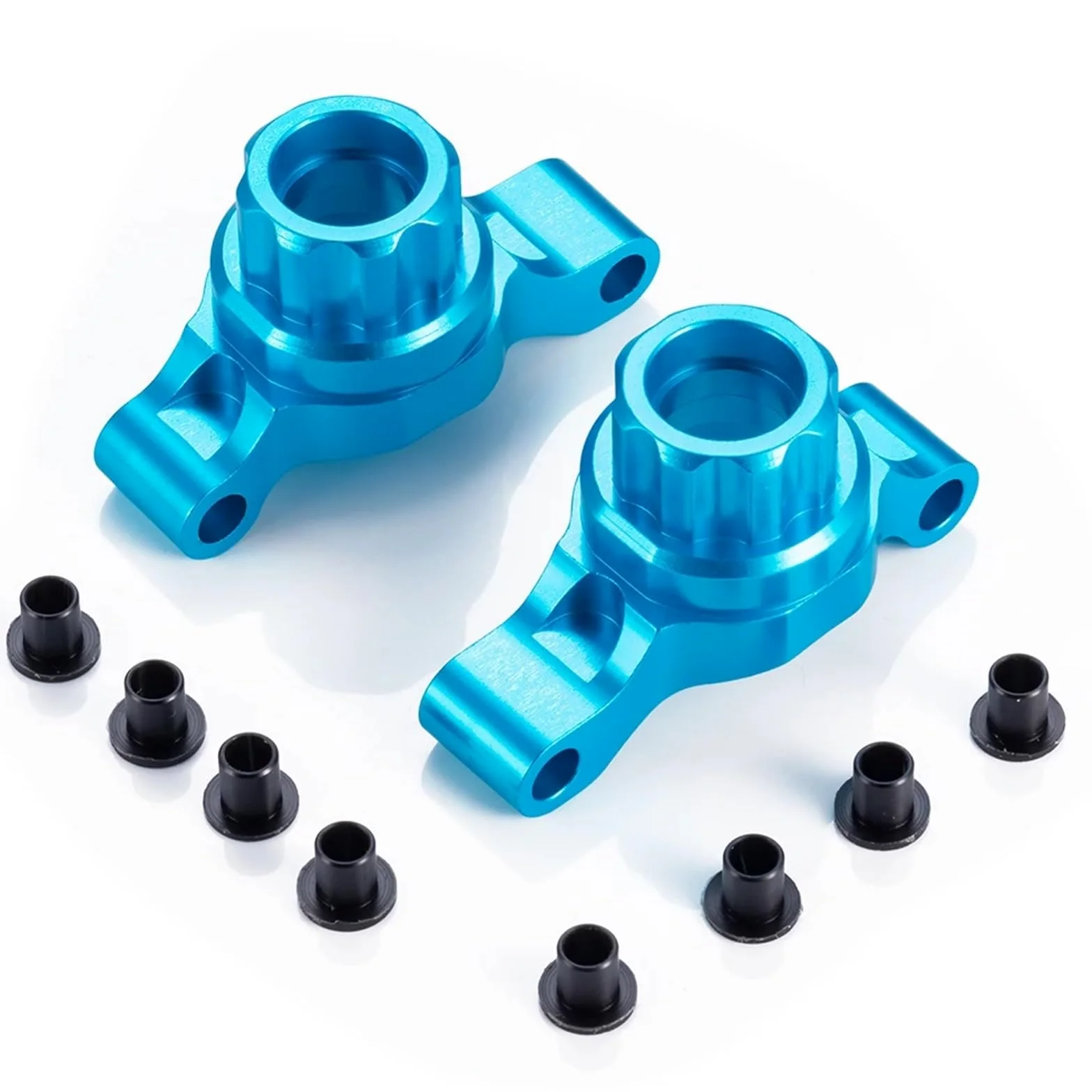 Per Tamiya Per TT02 1/10 RC Drift Auto Posteriore In Lega Di Alluminio Nocche Dello Sterzo Carrier Mozzo Asse Tazze Parti Ricambio Ricambi Modellini RC