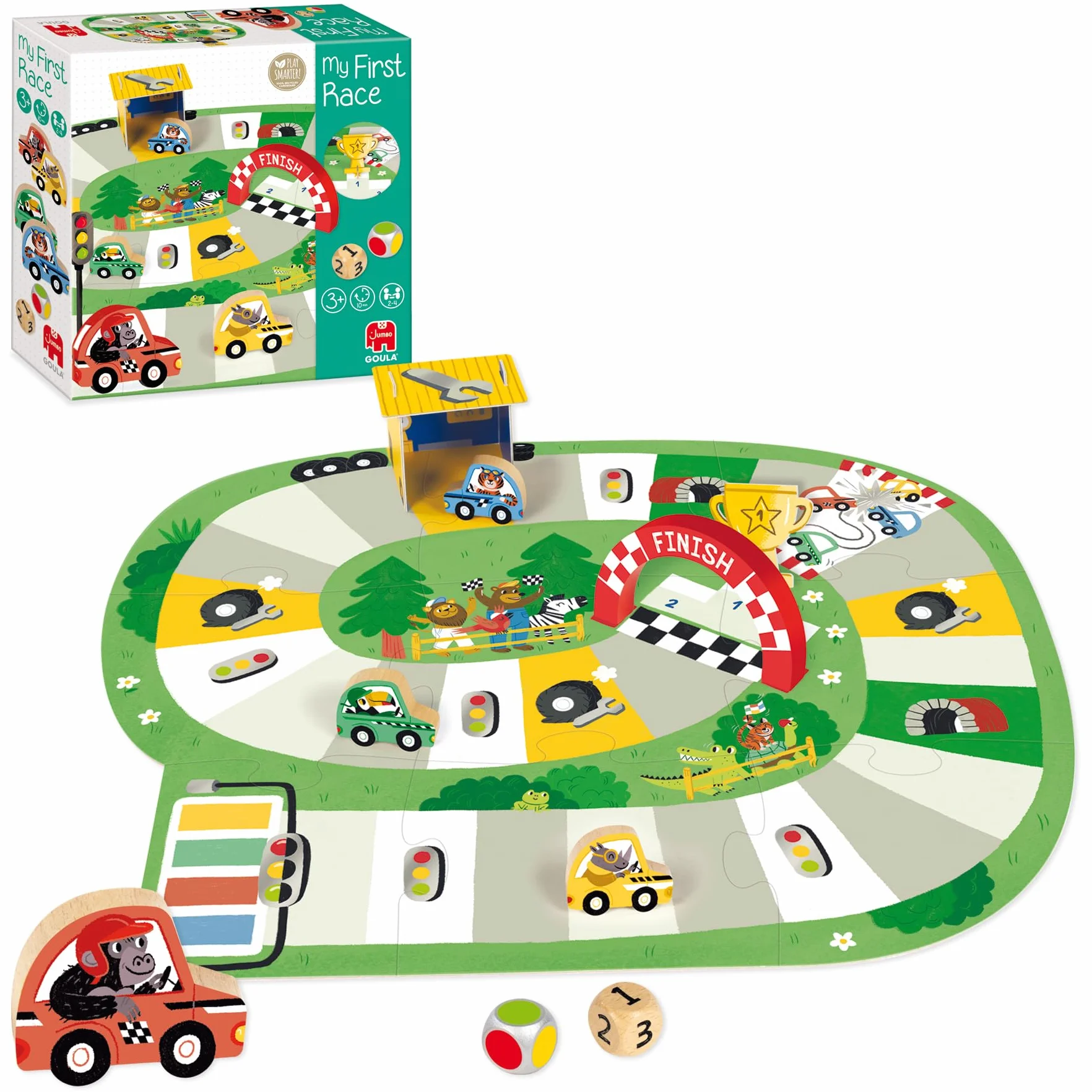 Goula La Mia Prima Gara Gioco Prescolare Bambini 3 Anni 2-4 Giocatori
