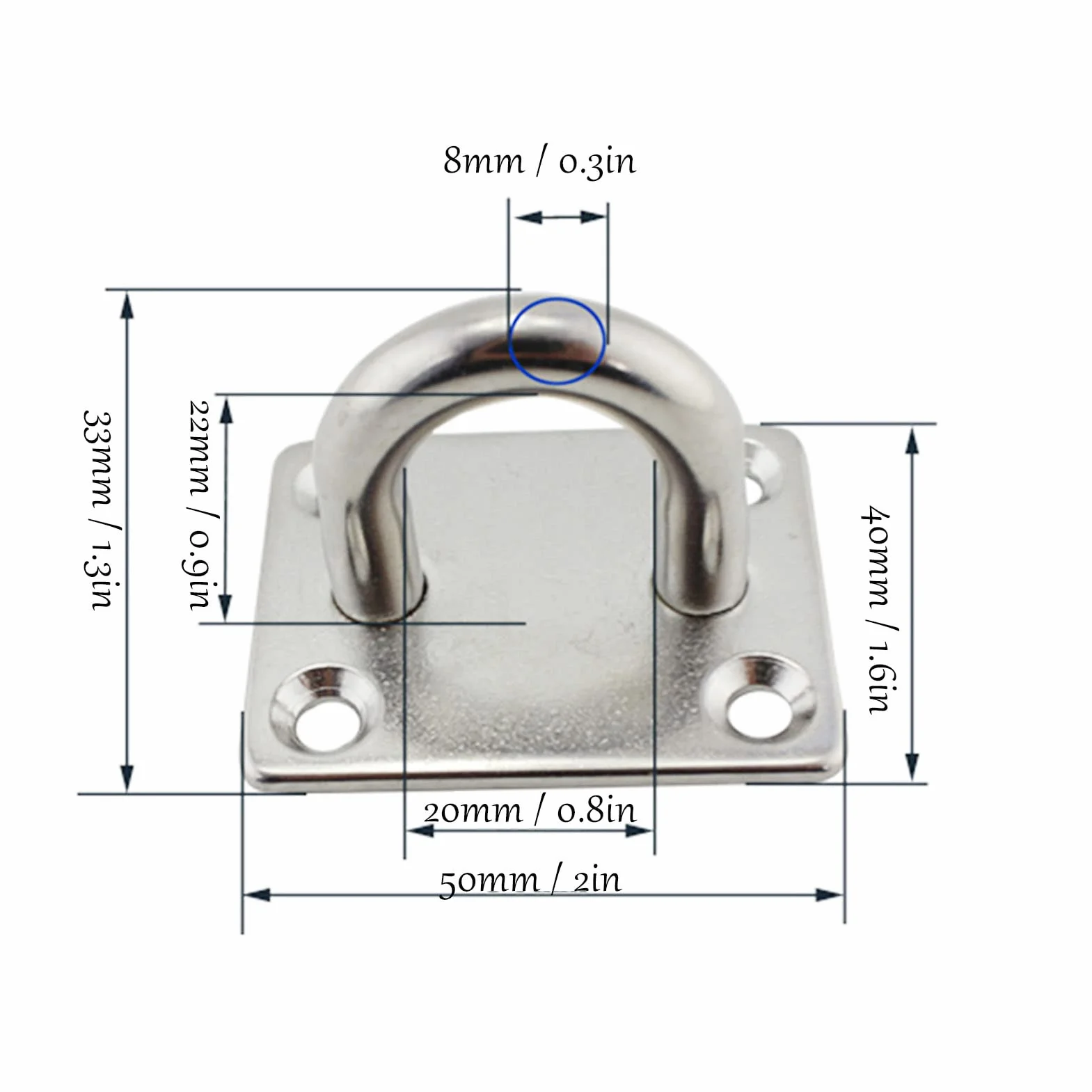 Set di Ganci per Altalena da 200 kg, Gancio per Altalena in Acciaio Inossidabile con Gancio a Molla con Fibbia per Porta Quadrata per Yoga in Veranda