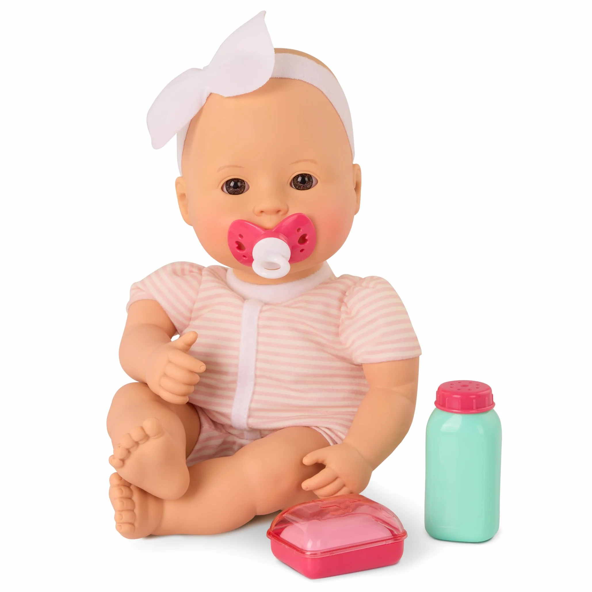 Baby Sweetheart - Tempo di bagno - bambola neonato dal corpo morbido di 30,5 cm con accessori - con libro di fiabe di facile lettura