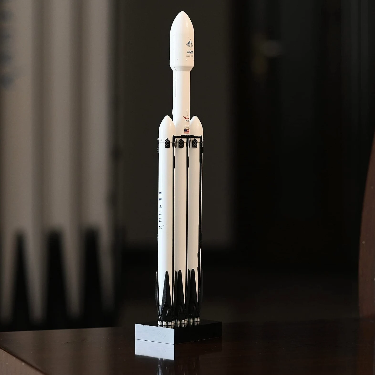 Modello di Razzo Falcon 9 1:233 3Pcs Modello di Razzo Spaziale Appassionati di Spazio Decorazioni da Collezione per Decorazioni da Ufficio