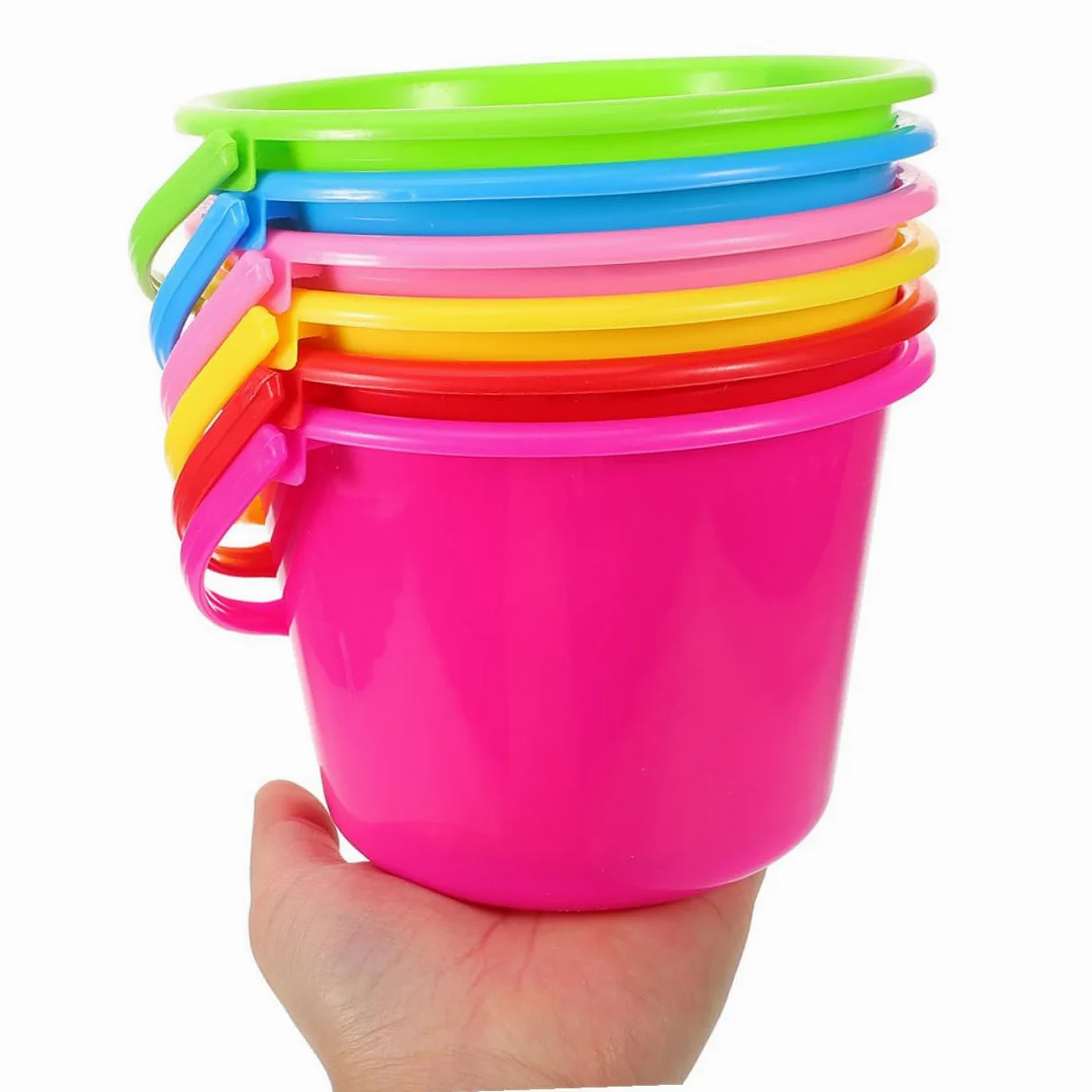 Secchiello Gioco Mare 12 Pezzi Ragazzo Ragazza da Spiaggia per Abs | Festa Estiva, Secchiello Resistente, Accessori da Spiaggia per Giardino e Sabbia, Set Versatile per Ragazzo Ragazza