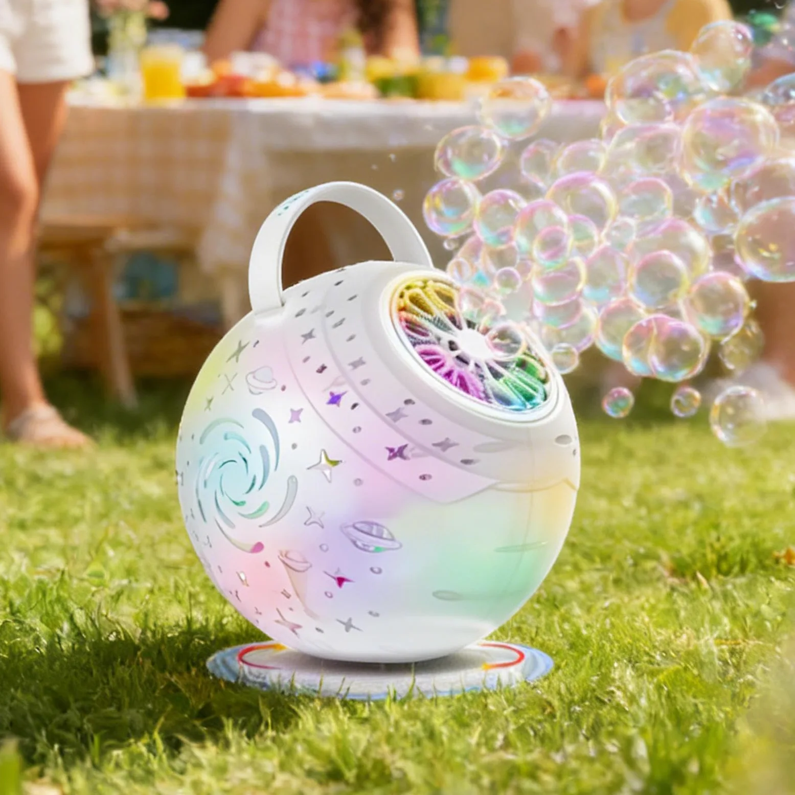 Bolle Girevole a 360° con | Giocattolo a 10 fori per bambini per Matrimonio Compleanno Giardino Esterno Regalo Bambini Ragazzi