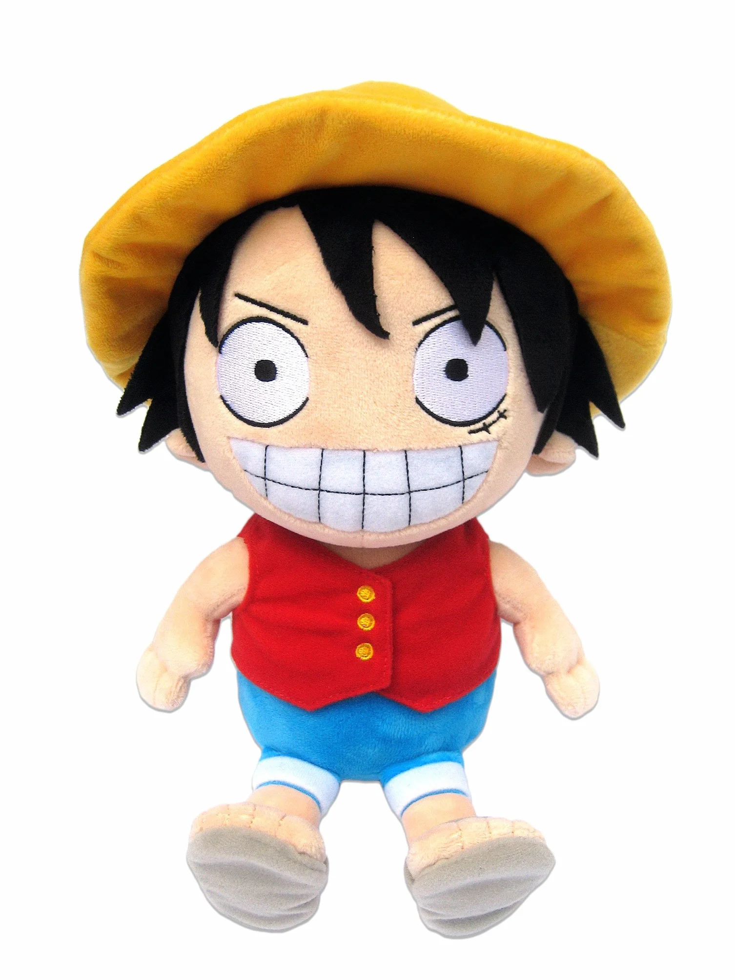 One Piece - Luffy/Ruffy - Peluche Figurine (25cm) - Original & Licensed Manga Anime Ruffy Peluche