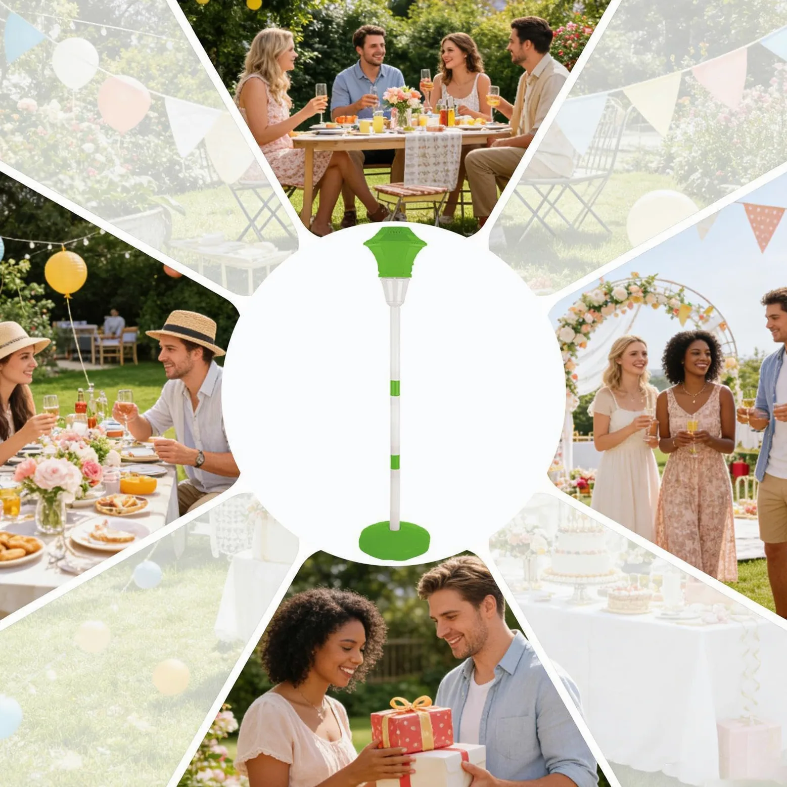Macchina Bolle A Bacchetta Soffice giocattolo ricaricabile 10 fori a | con Musica e Luce LED, Altezza Regolabile, Picchetto da Terra e Bacchetta Autoportante Per Matrimoni Giardino Piscin