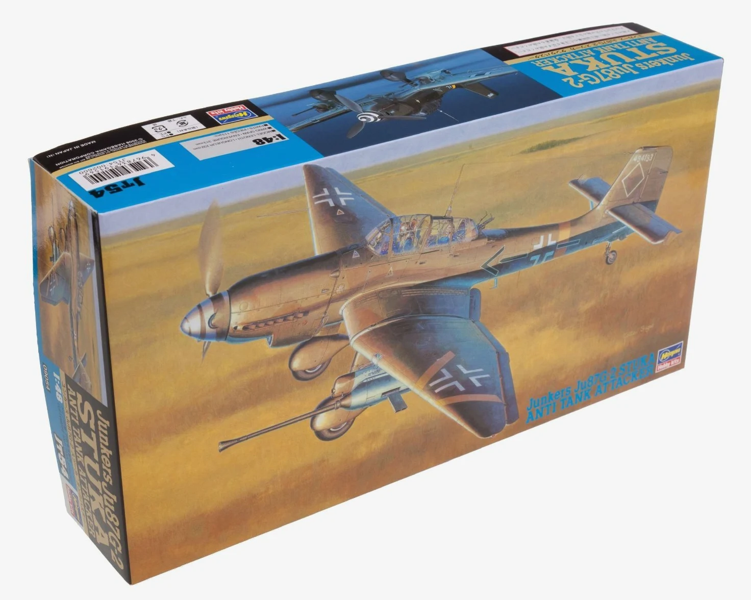 Modellino Aereo Junkers JU-87G2 Stuka Anti Tank Killer 1/48 Hasegawa (Importato da Giappone)