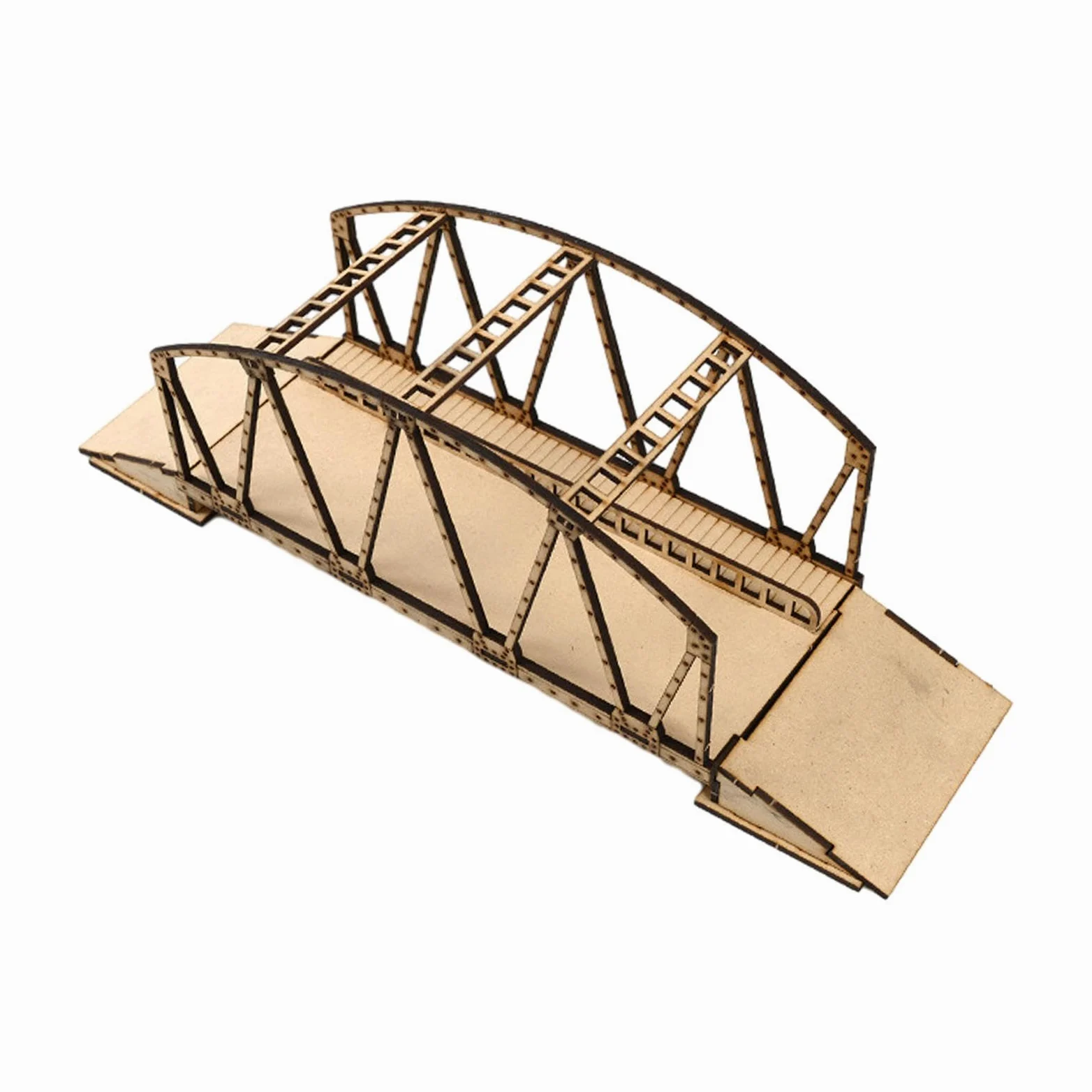 MagiDeal Kit di Modellismo di Ponte Europeo in Legno in 1/72, Regalo, Artigianato in Legno Fatto a Mano, Giocattolo di Costruzione in Legno Fa, Ponte Grande