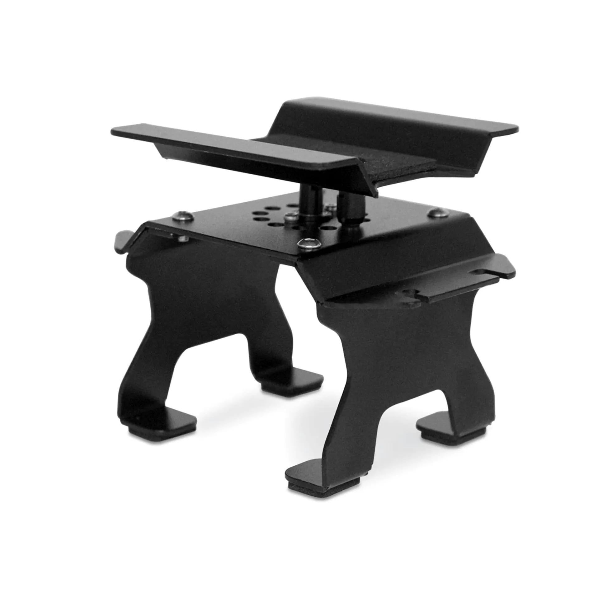 Supporto for auto RC in alluminio con supporto antiurto for cingolati RC 1/24 1/18 1/16 - Design regolabile e durevole(Black)
