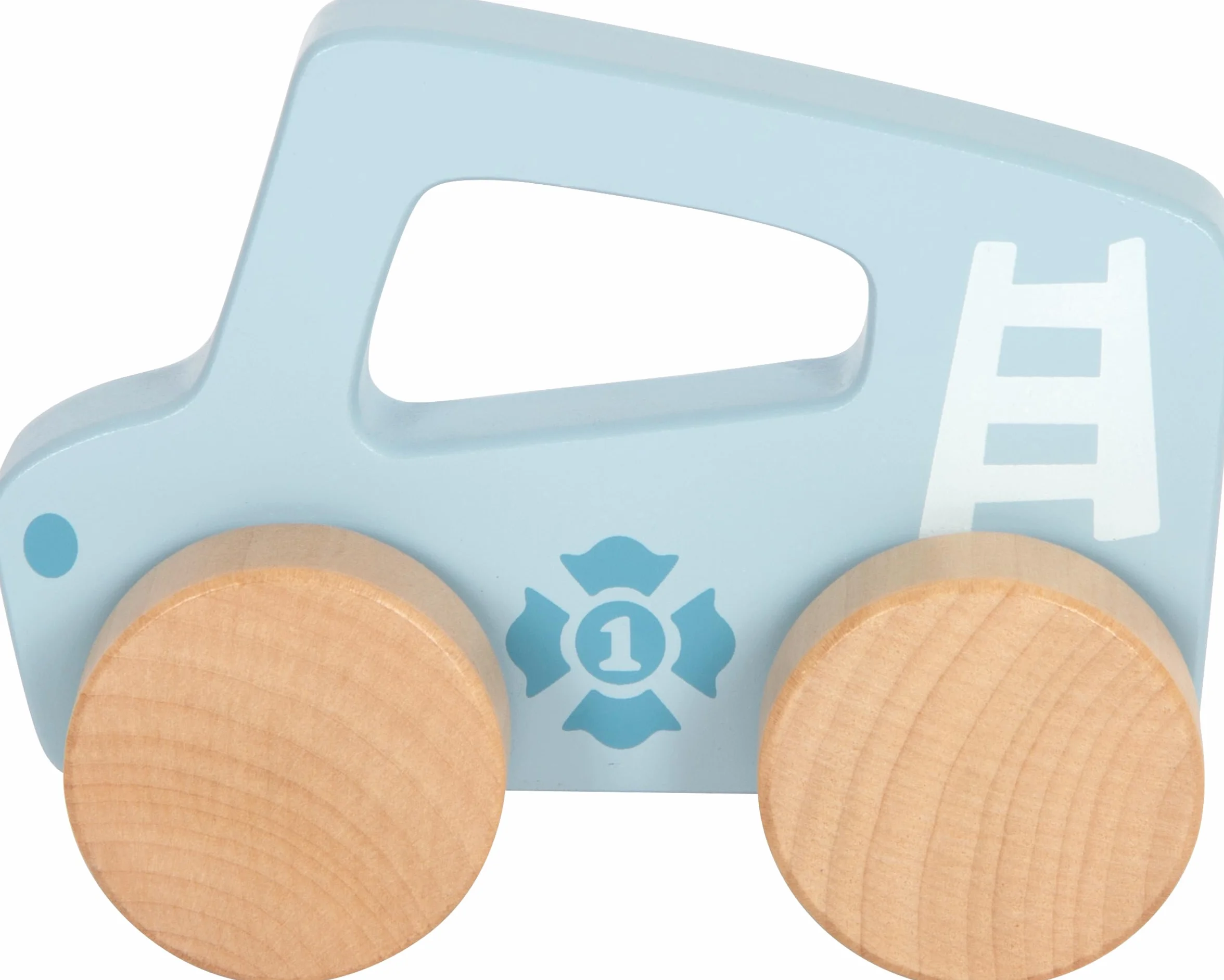 Small Foot automobilina Blu in Legno 2 in 1 per la motricità dai 6 Mesi
