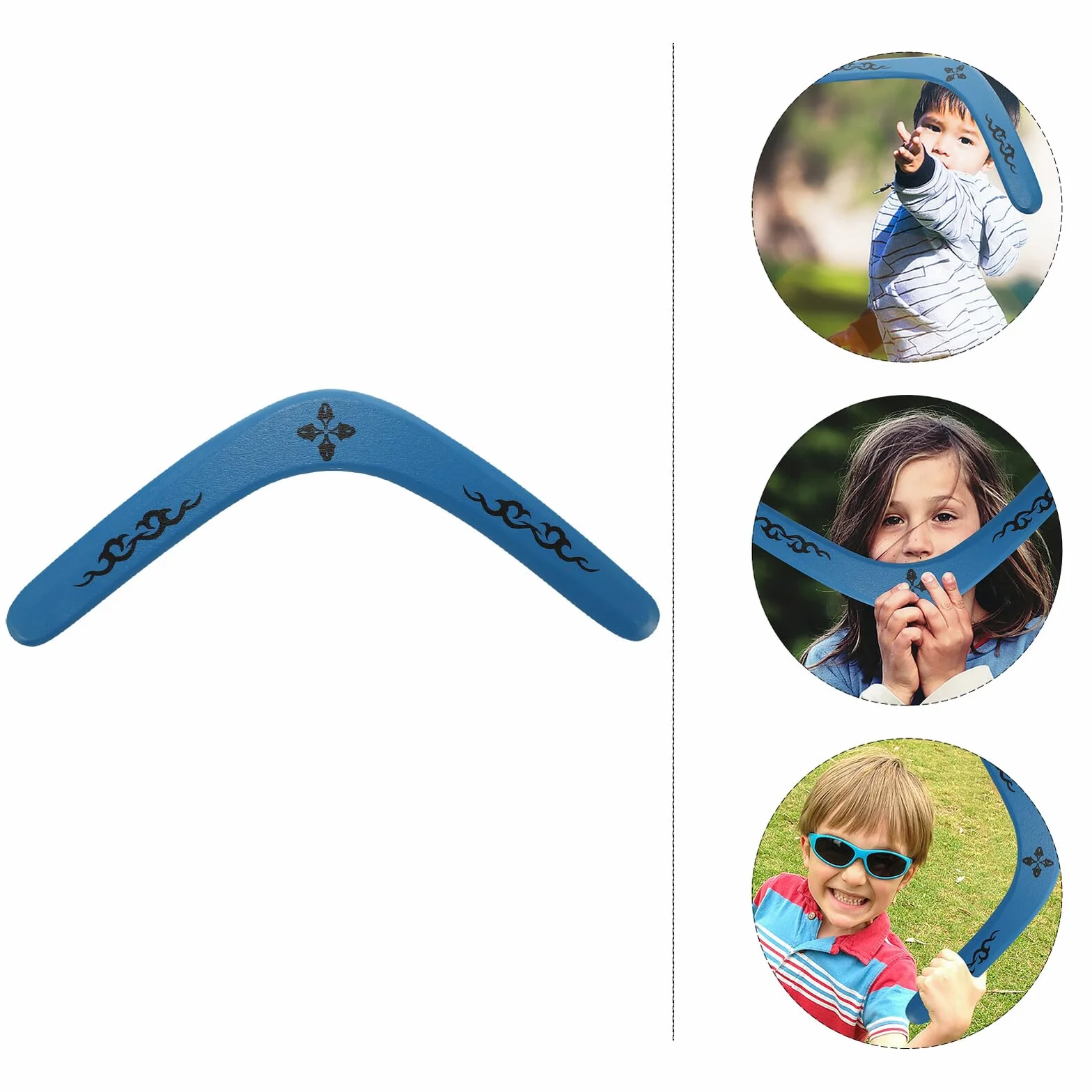 Anneome Boomerang in Legno Professionale a Forma di V, Giocattolo Creativo da Esterno per Bambini e Adulti, Resistenza Elevata per Giochi All'aperto in Parco e Campi Sportivi