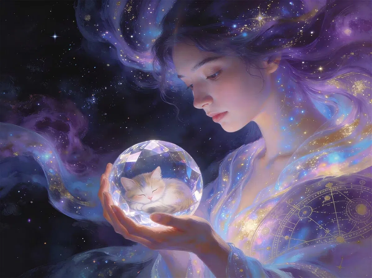 Puzzle 4000 pezzi Gatto Angelo per Adulti, 141x87cm Puzzle Adulti 4000 pezzi, Giochi Di Puzzle per Tutta La Famiglia, Un Regalo Festivo per Gli Amici in Una Bella Confezione
