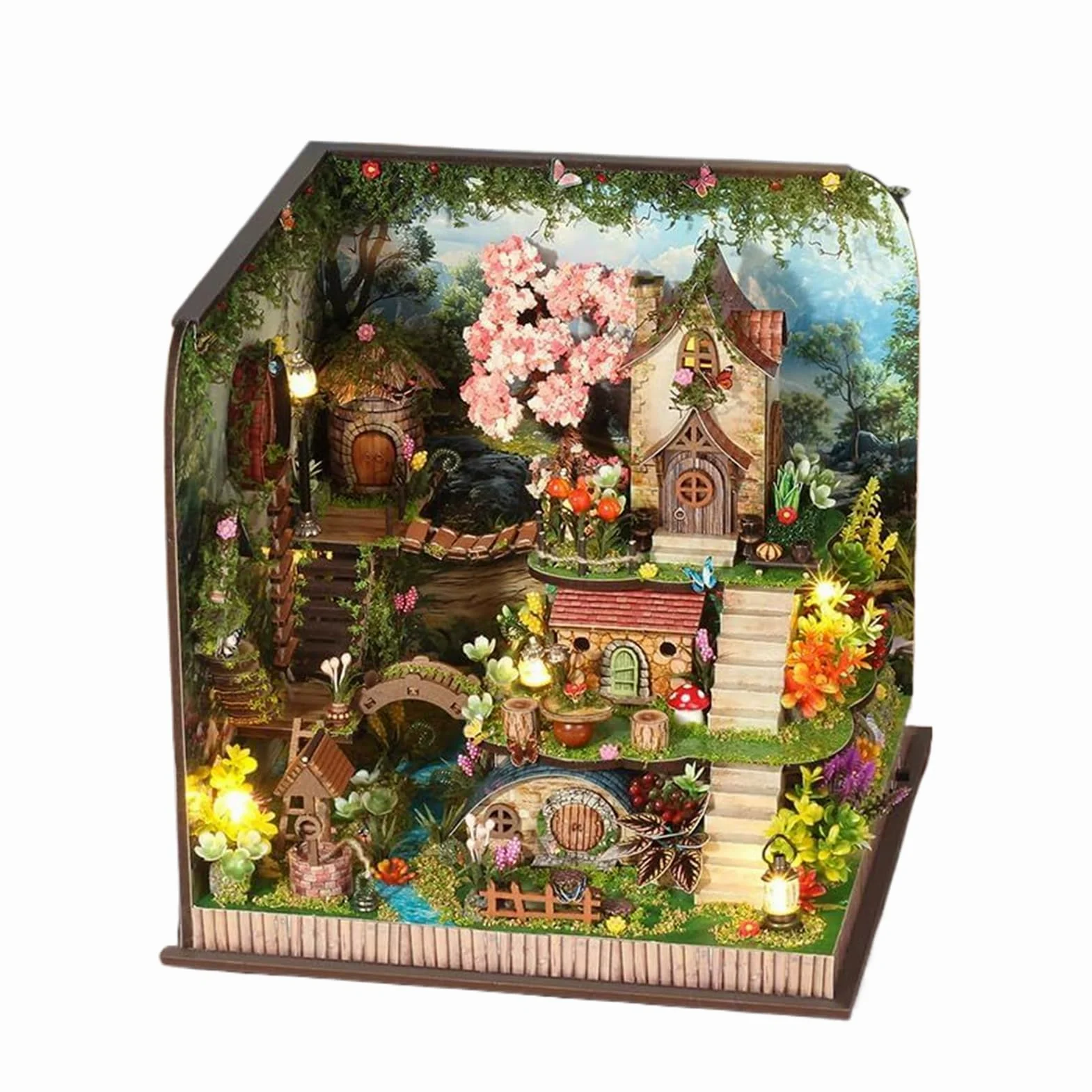 Kit Scenetta Per Mensola Kit Creativo Per Decorare Il Tavolo E Creare | Casa in Miniatura Fatta a Mano Per Adulti e Adolescenti, Ideale per Casa, Libreria, Aula e Miniatura