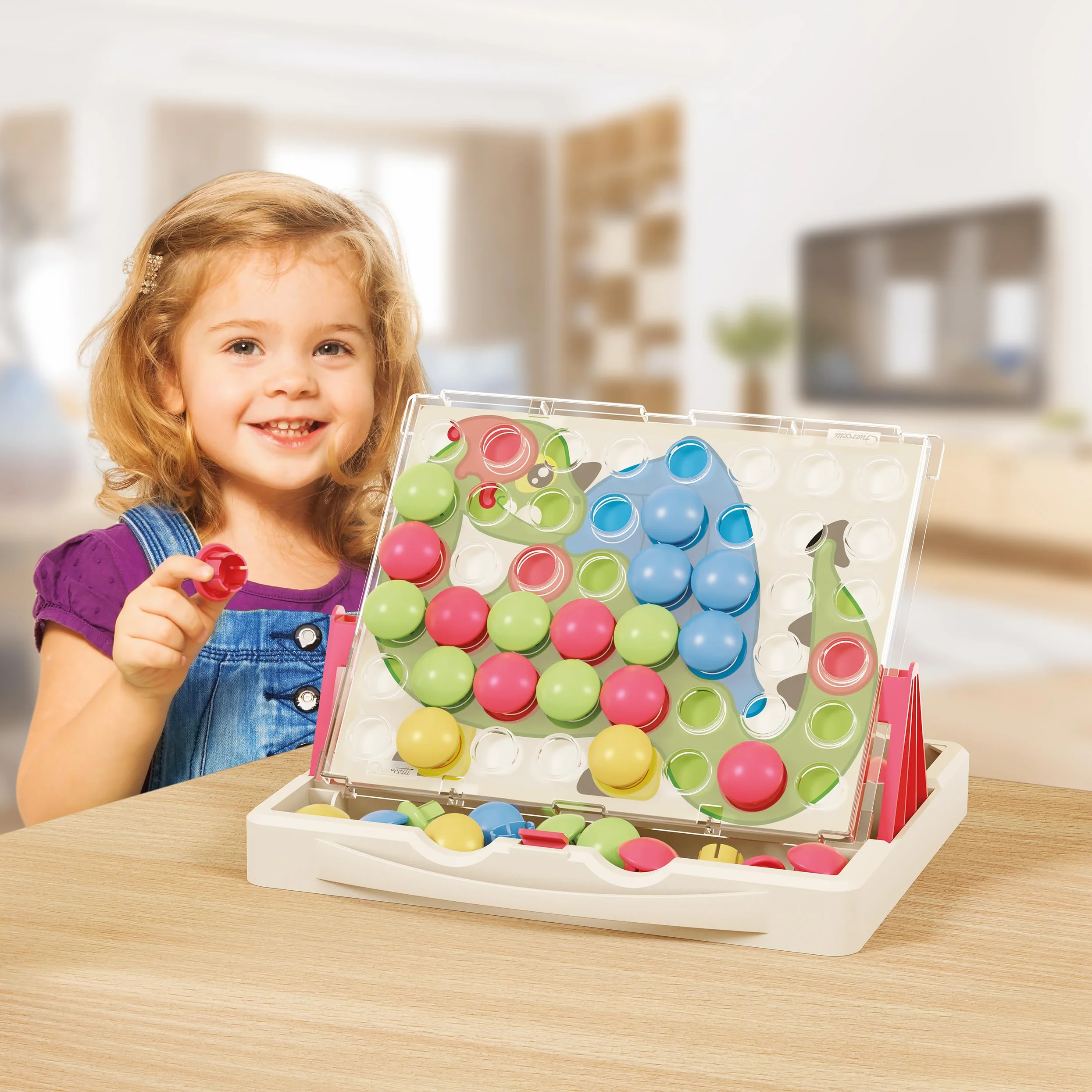 Quercetti Giochi Educativi 2 Anni Mosaico Bambini Chiodini Gioco Sviluppa Motricità Fine Coordinazione Oculo-Manuale e Sviluppo Sensoriale Regali Natale Bambini Giochi Montessori Made in Italy