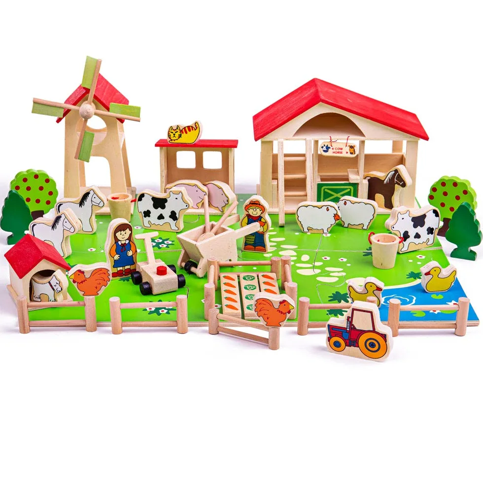 Bigjigs Toys Fattoria Giocattolo