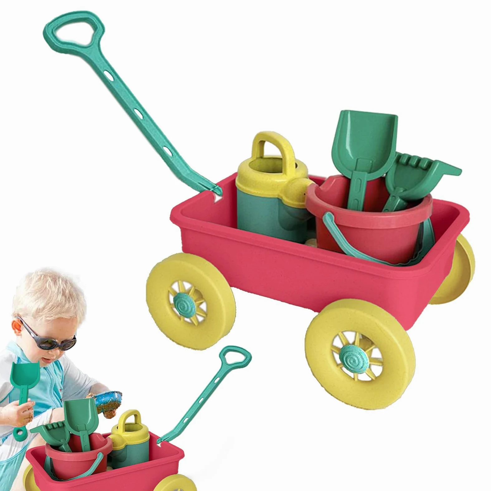 Giochi di sabbia da spiaggia, giocattoli da spiaggia per bambini 8 pezzi | Playset Outdoor Portable Fun Outdoor per ragazzi adolesce