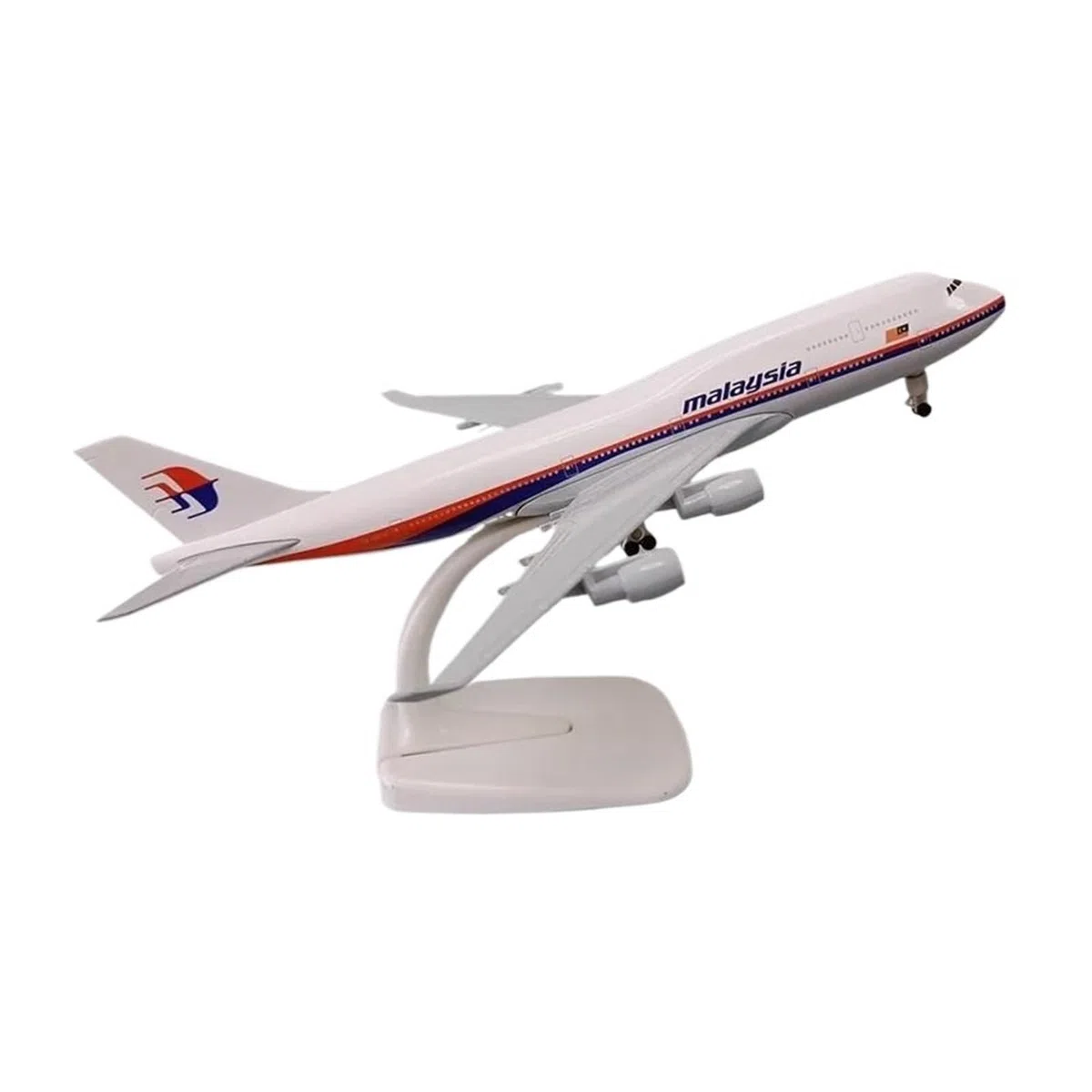 Must-Have per i Collezionisti Aereo in Metallo pressofuso da 20 cm per la Malesia Boeing B747 1/200 Decorazione da Tavolo Artigianale Modello di aeroplani per Raccolta ed Esposizione