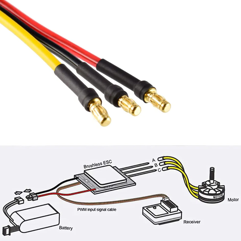 TopHomer D3536 Silent Motor, 750KV / 910KV / 1000KV / 1250KV / 1450KV Accessori di ricambio per aeromobili Rc Brushless motorizzati per aeromobili ad ala fissa (750KV)