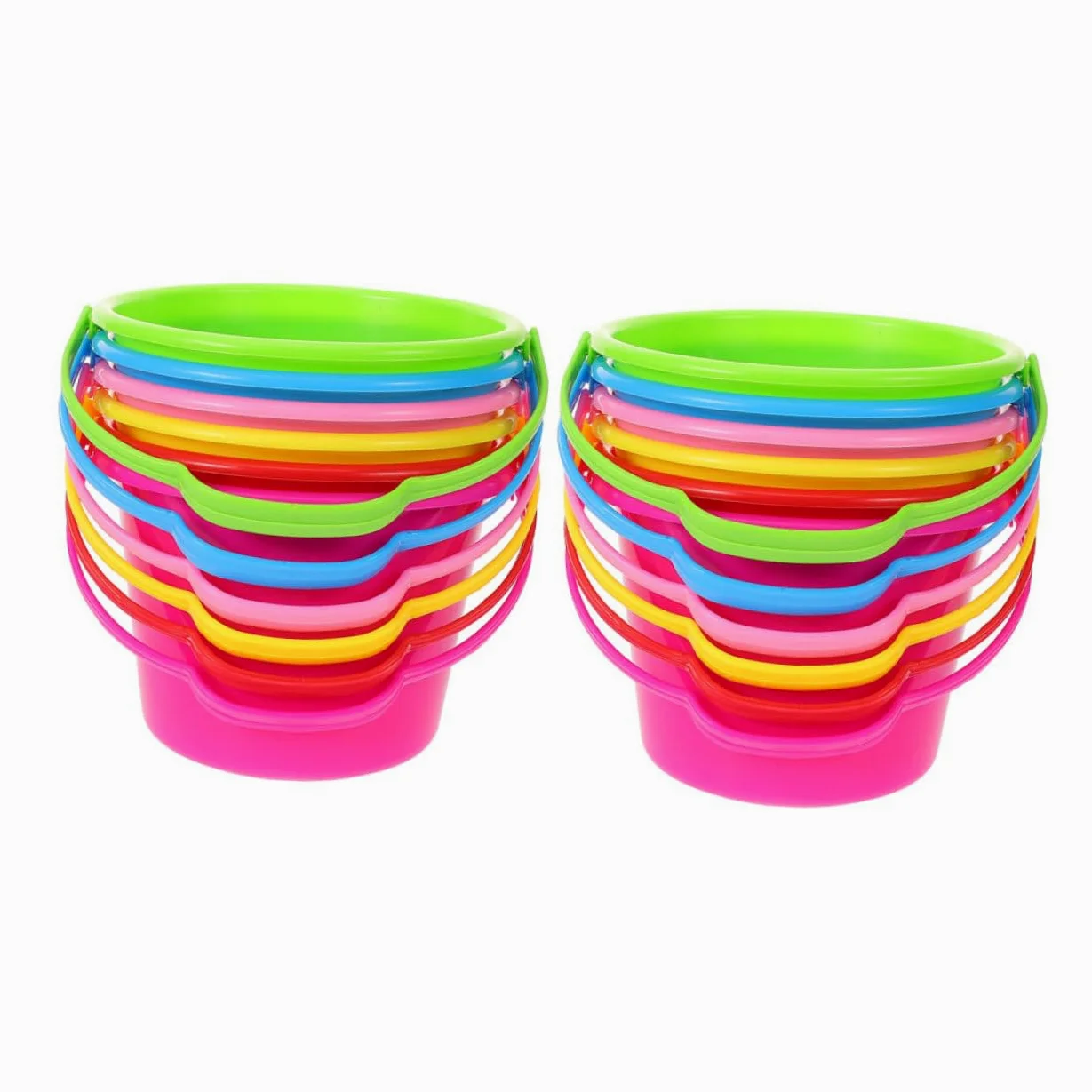 Secchiello per Sabbia Ragazzo Ragazza 12 Pezzi in Abs Giocattolo Mare | Festa Estiva, Accessori per Spiaggia, Uso Versatile in Giardino e Spiaggia