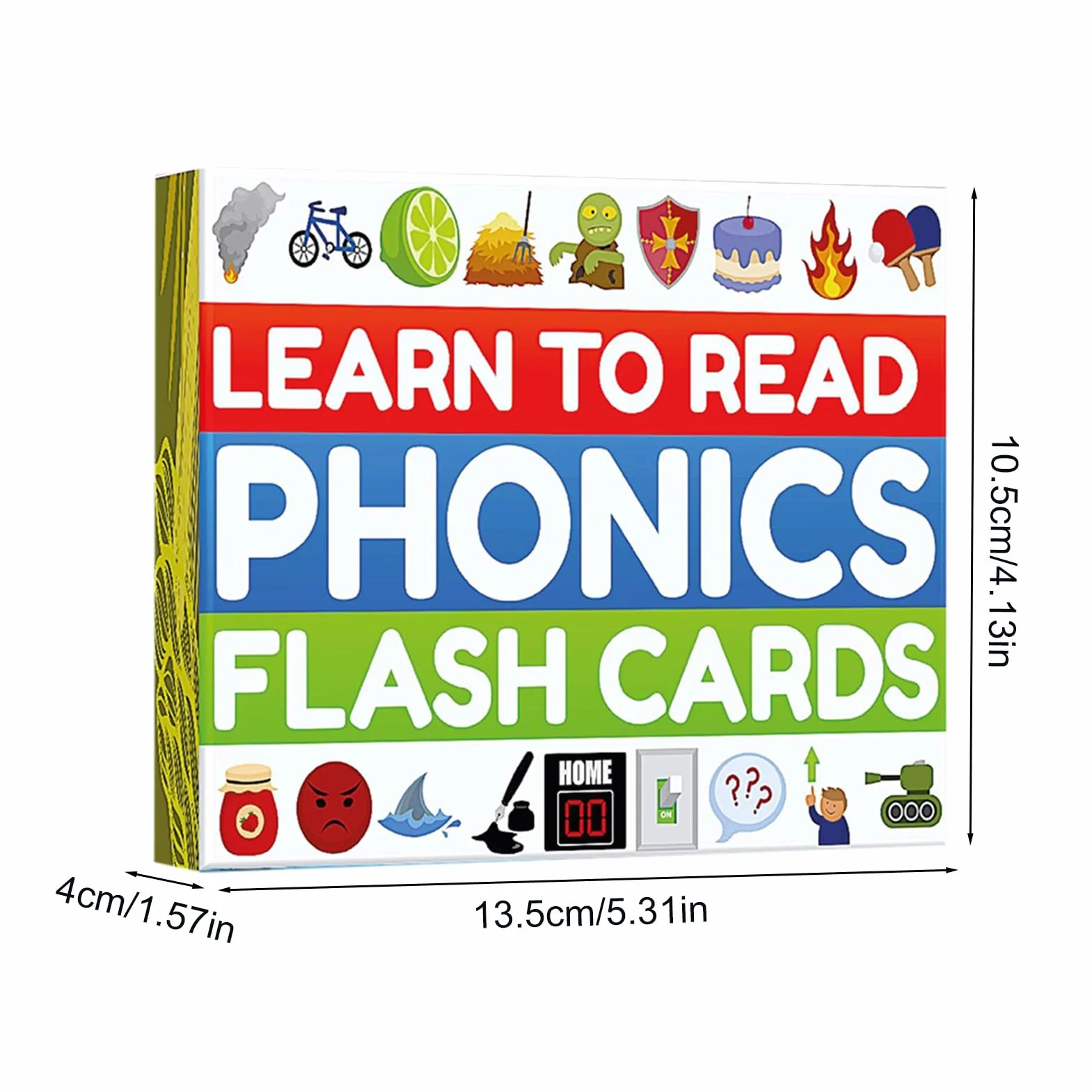 Phonics Set gioco di carte per l'apprendimento 'inglese | gioco e divertimento per bambini e adulti | Impara a leggere fonemi e parole | Connessioni consonanti CVC per consonanti a lunga vocale, 1