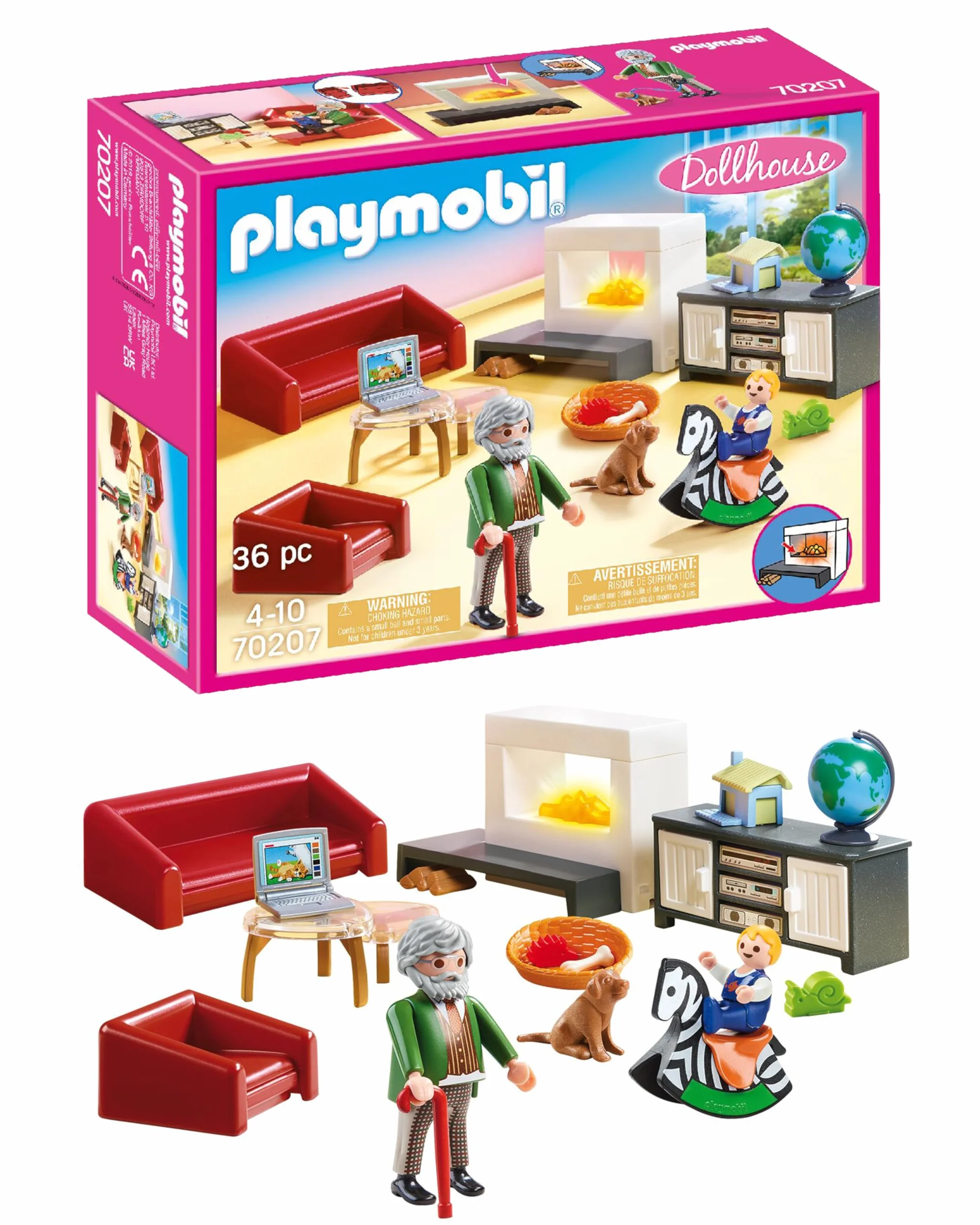 PLAYMOBIL 70207 - Salon avec cheminee