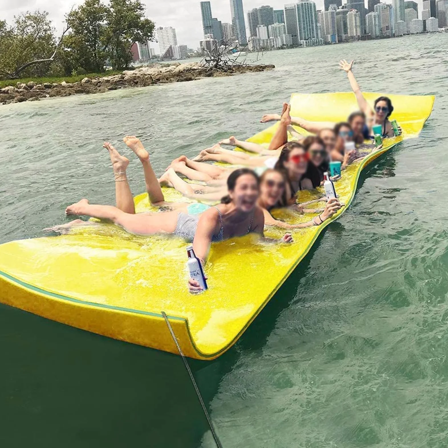 Tappetino galleggiante per gigli, tappetino galleggiante sul lago, schiuma XPE resistente agli strappi, compagno perfetto per gite in barca e divertimento in piscina