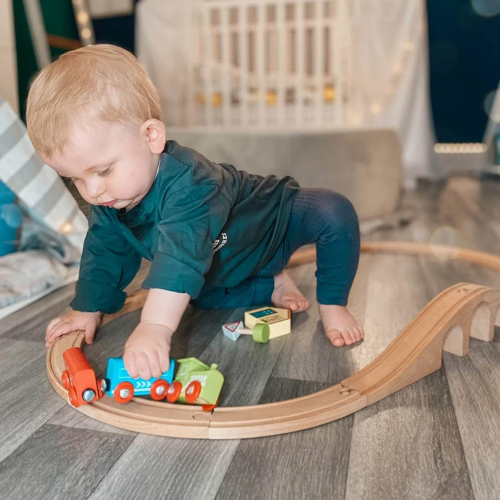 Bigjigs Rail Kit Trenino con Binario a Forma di Otto