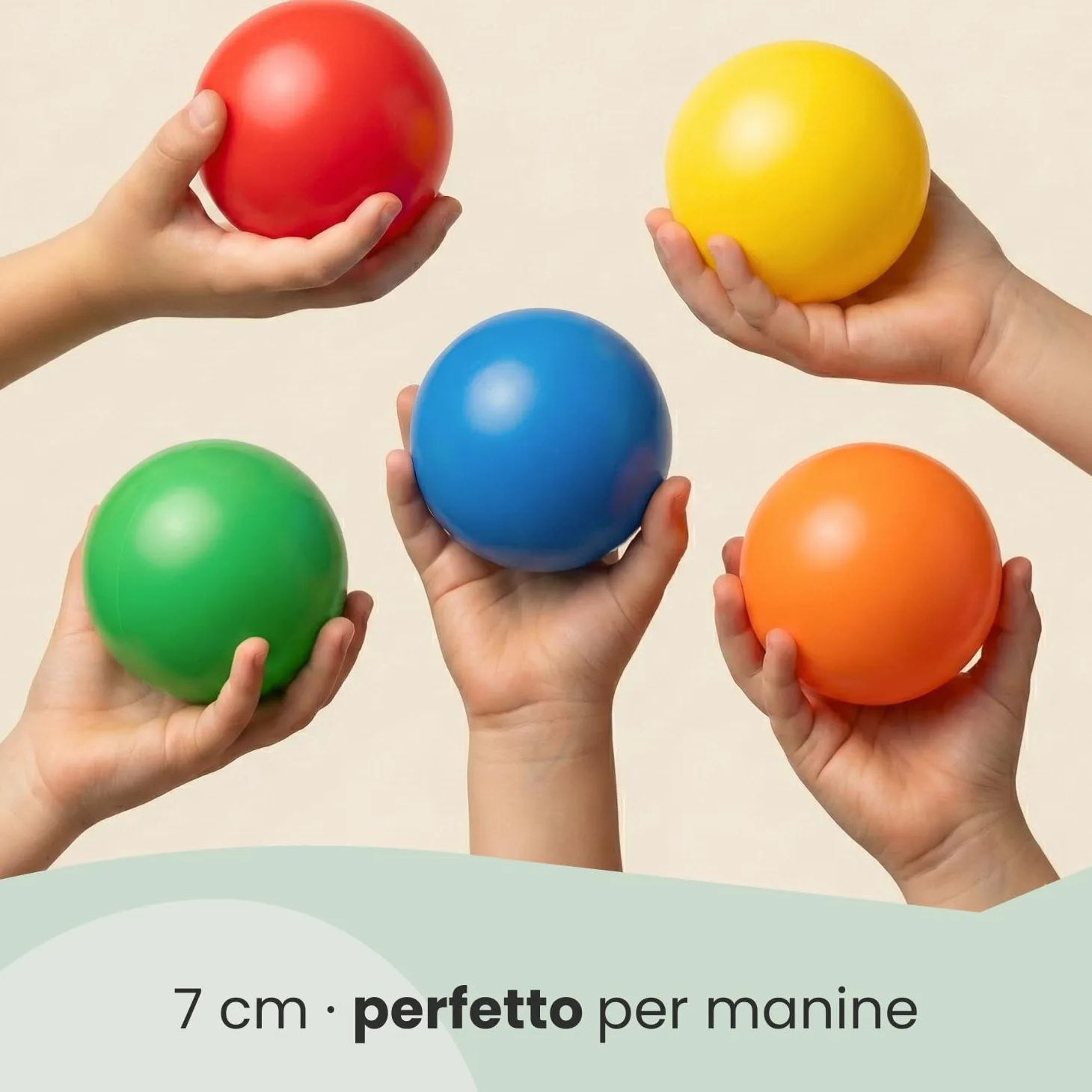 LittleTom Dalla Nascita: 300 Palline Piscina Bambini - 7cm Sfere Plastica Colorate Sicure senza BPA - Gioco Educativo Neonato - Accessori Tenda Box Casa Giardino Interno Esterno Prima Infanzia