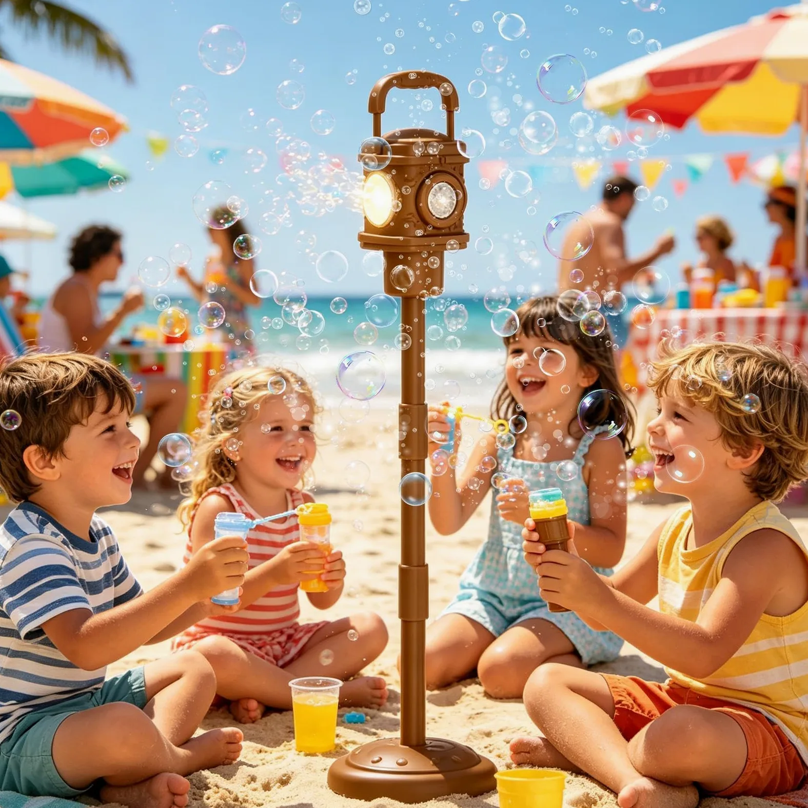 Giocattoli A Bolle Con 4 Modalità Regolabili Delle | Macchina Automatica Per Bolle Di Sapone Per Parchi, Parchi Di , , Spiagge, Giardini E Cortili