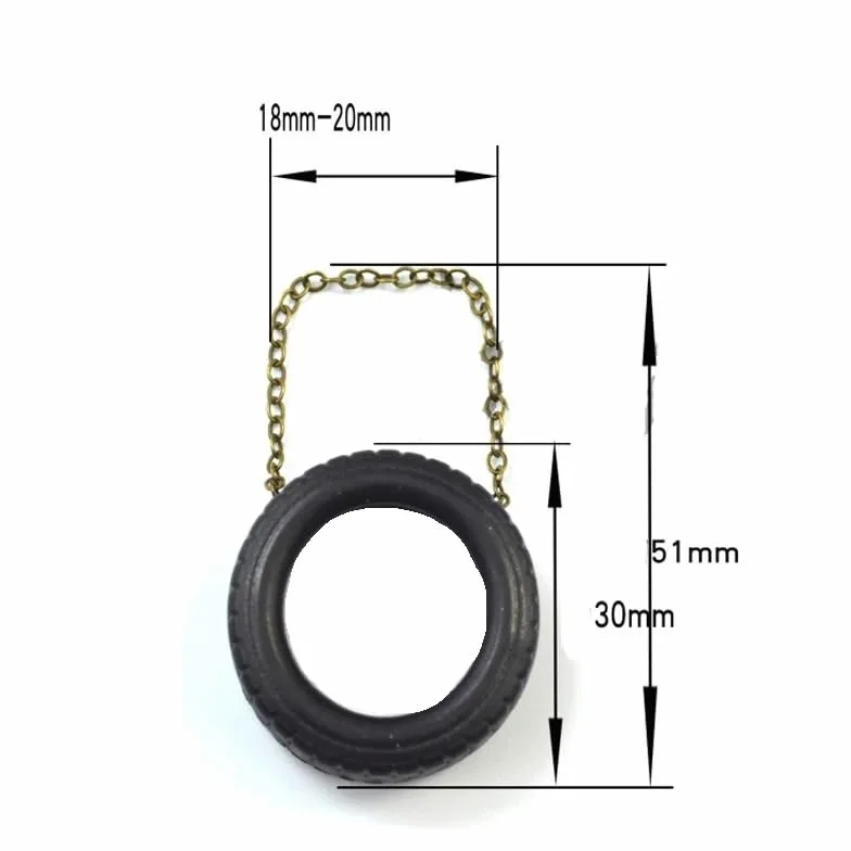 Ruote Decor Gomma 30 * 11mm 4Pezzi per Barca RC | pezzi decor gomma,antiurto,modifica diy nave