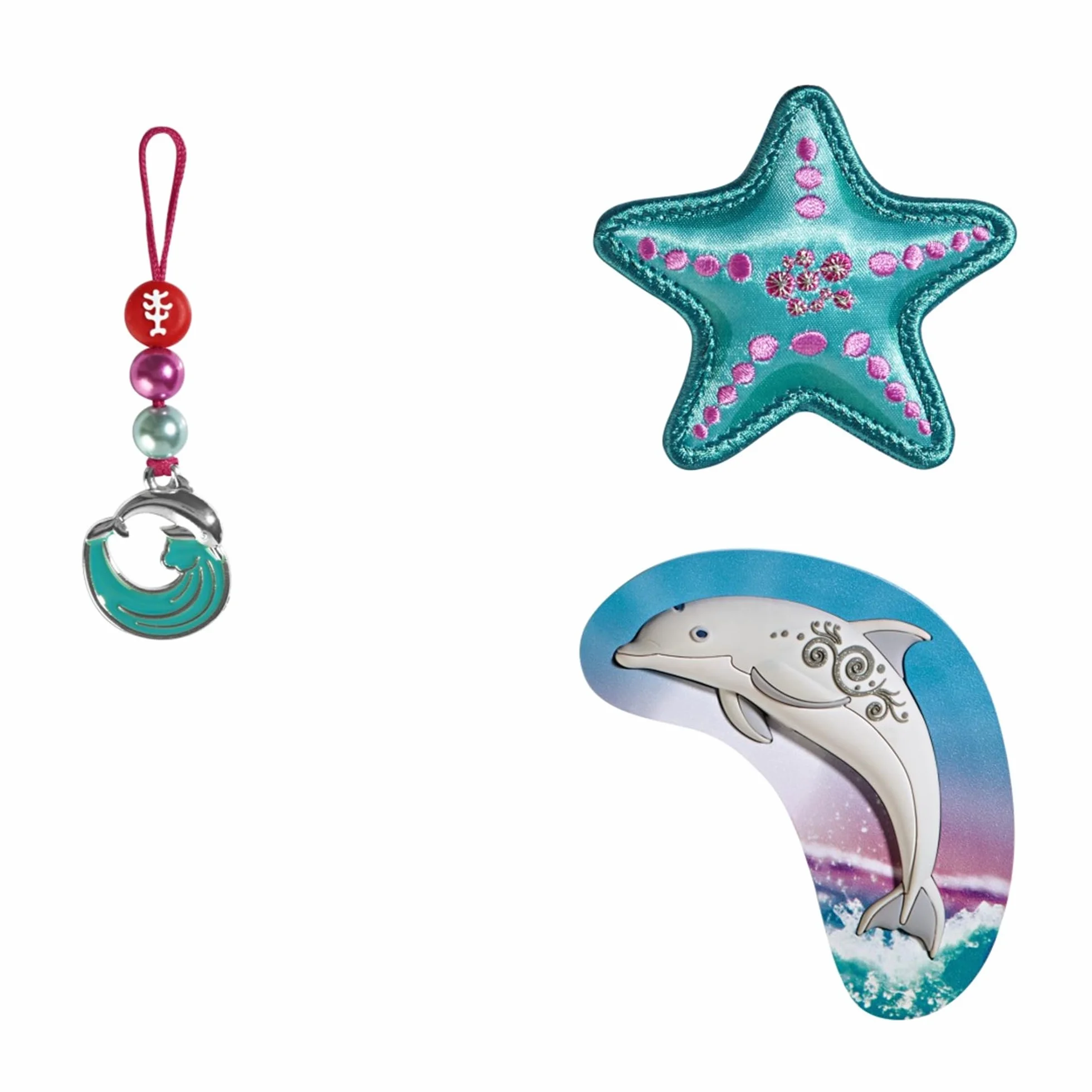 Step by Step Magic Mags, 3 pezzi, 2 applicazioni magnetiche e 1 ciondolo, come complemento per zaini o zaino prescolare