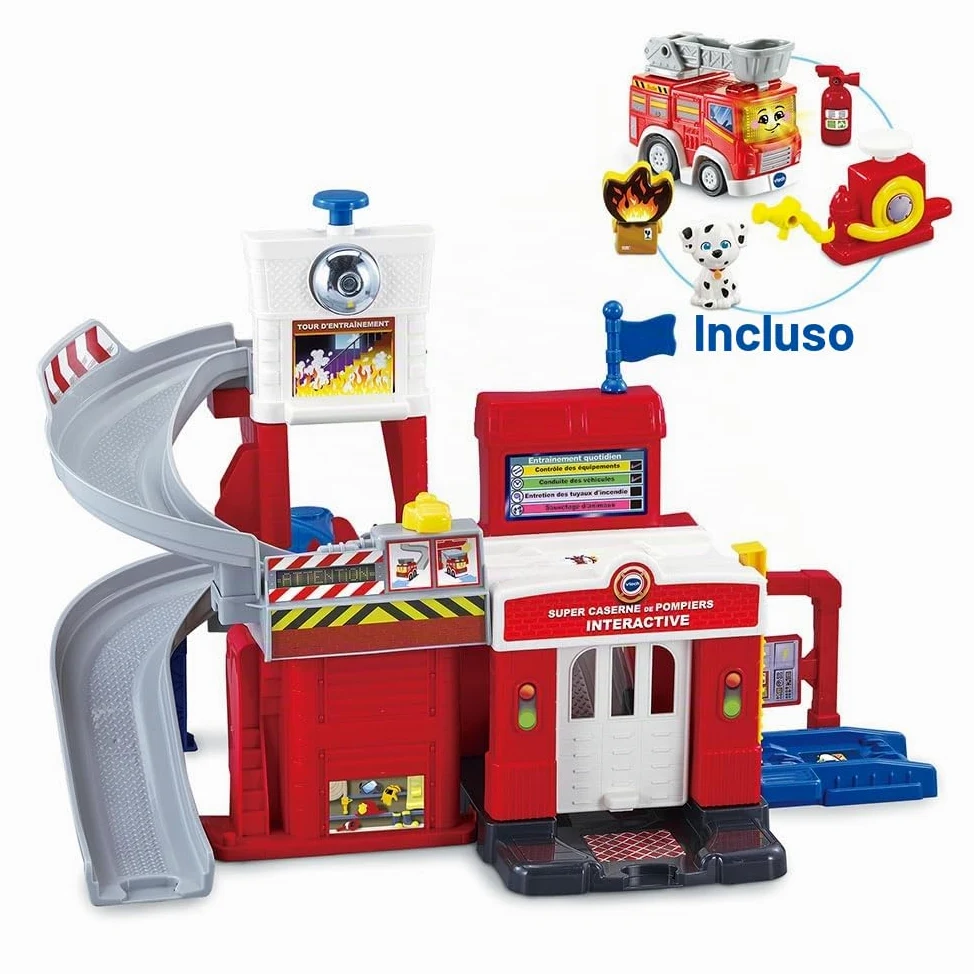 Circuit Vtech Tut Tut Bolides Série Pro Super Caserne de Pompiers Interactive