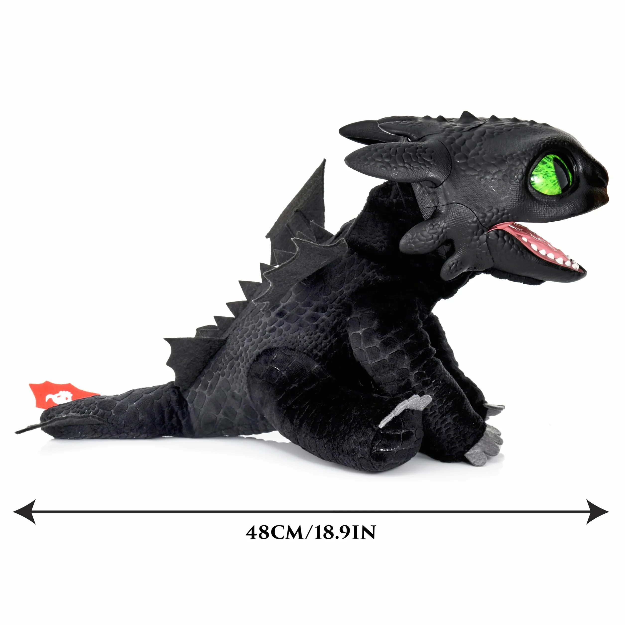 WOW! STUFF How To Train Your Dragon Toothless Puppetronic by RealFX - Looks-Feels-Sounds Real, 50+ Action & Sounds, 10" High Plush, Kids Ages 6+