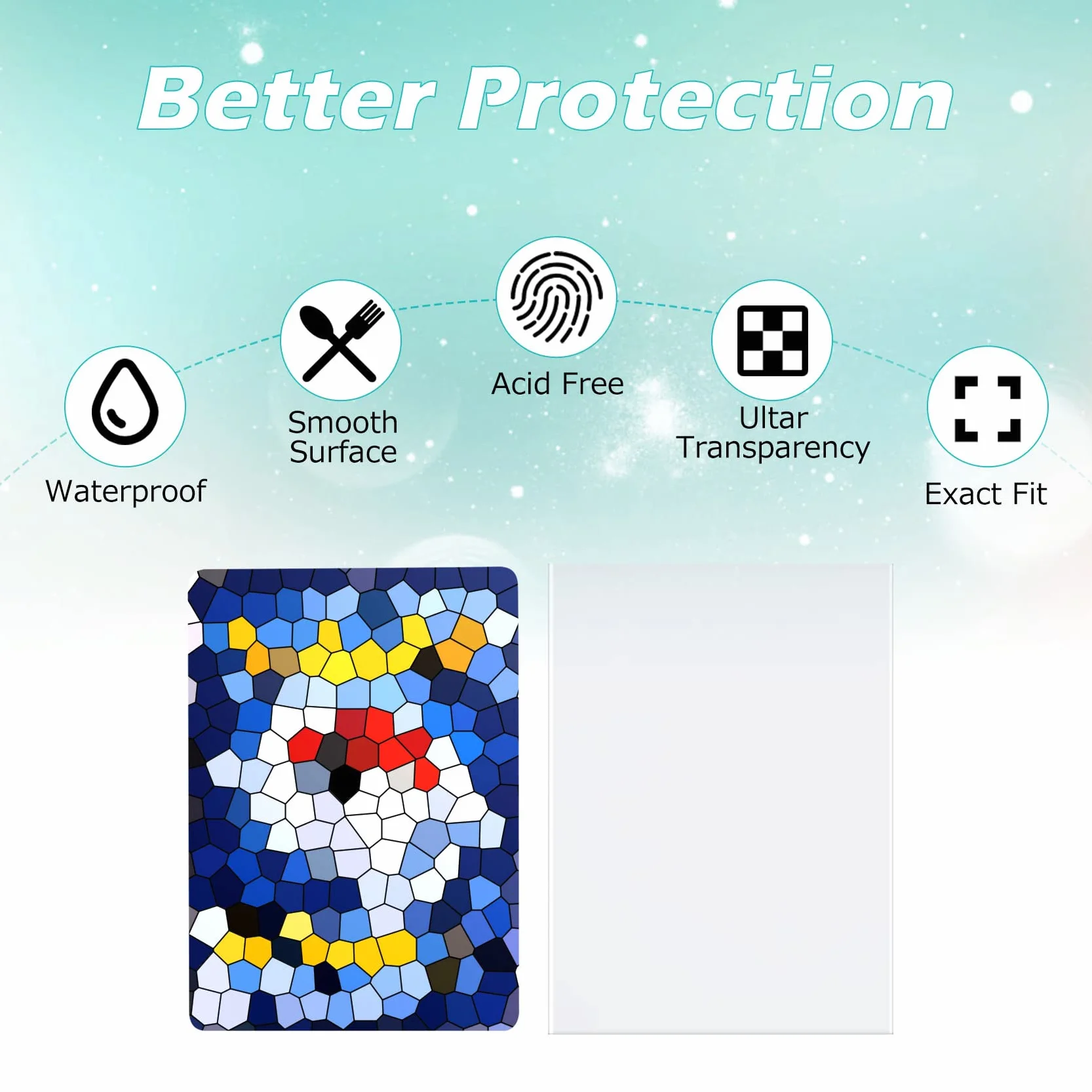 300 Bustine Carte, Bustine Protettive 66 * 91mm Card Sleeves Compatible con Varie Carte da Collezione, Alta Trasparenza, Dimensioni Standard