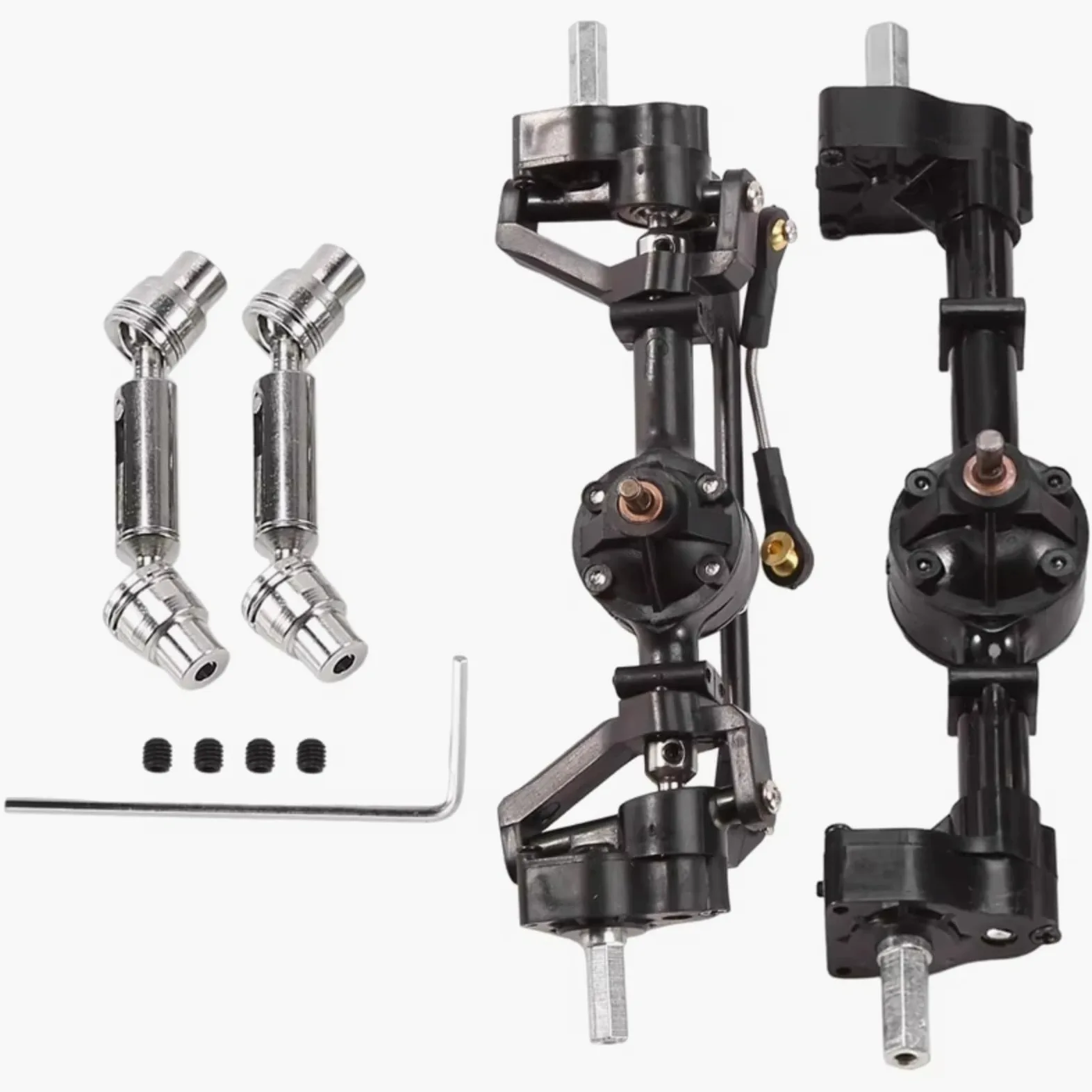 Compatibile Con WPL C14 C24 C24-1 C34 C44 B14 B24 1/16 RC Car Upgrade Parts Accessories 2 Pezzi Albero Di Trasmissione Anteriore E Posteriore Accessori