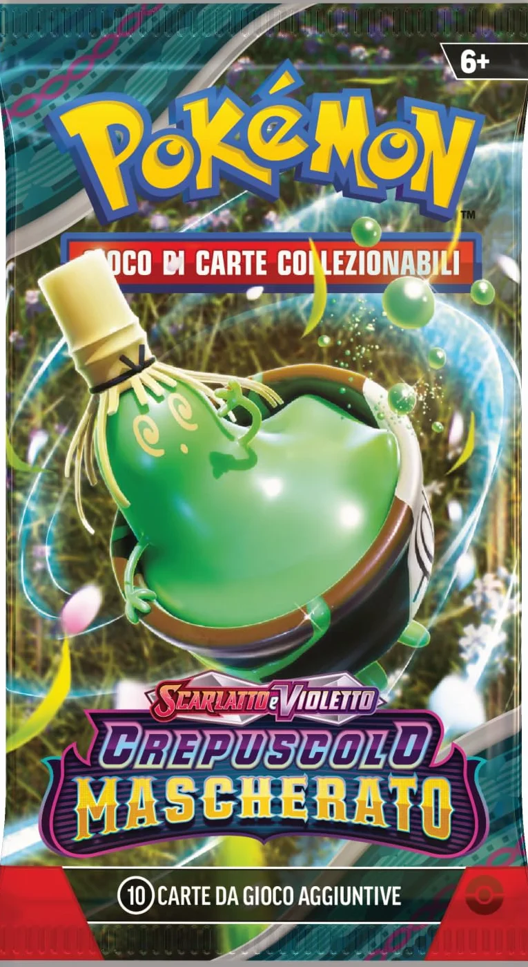 Pokémon GCC Set Allenatore Fuoriclasse Crepuscolo Mascherato Scarlatto e Violetto - Ogerpon Maschera Turchese