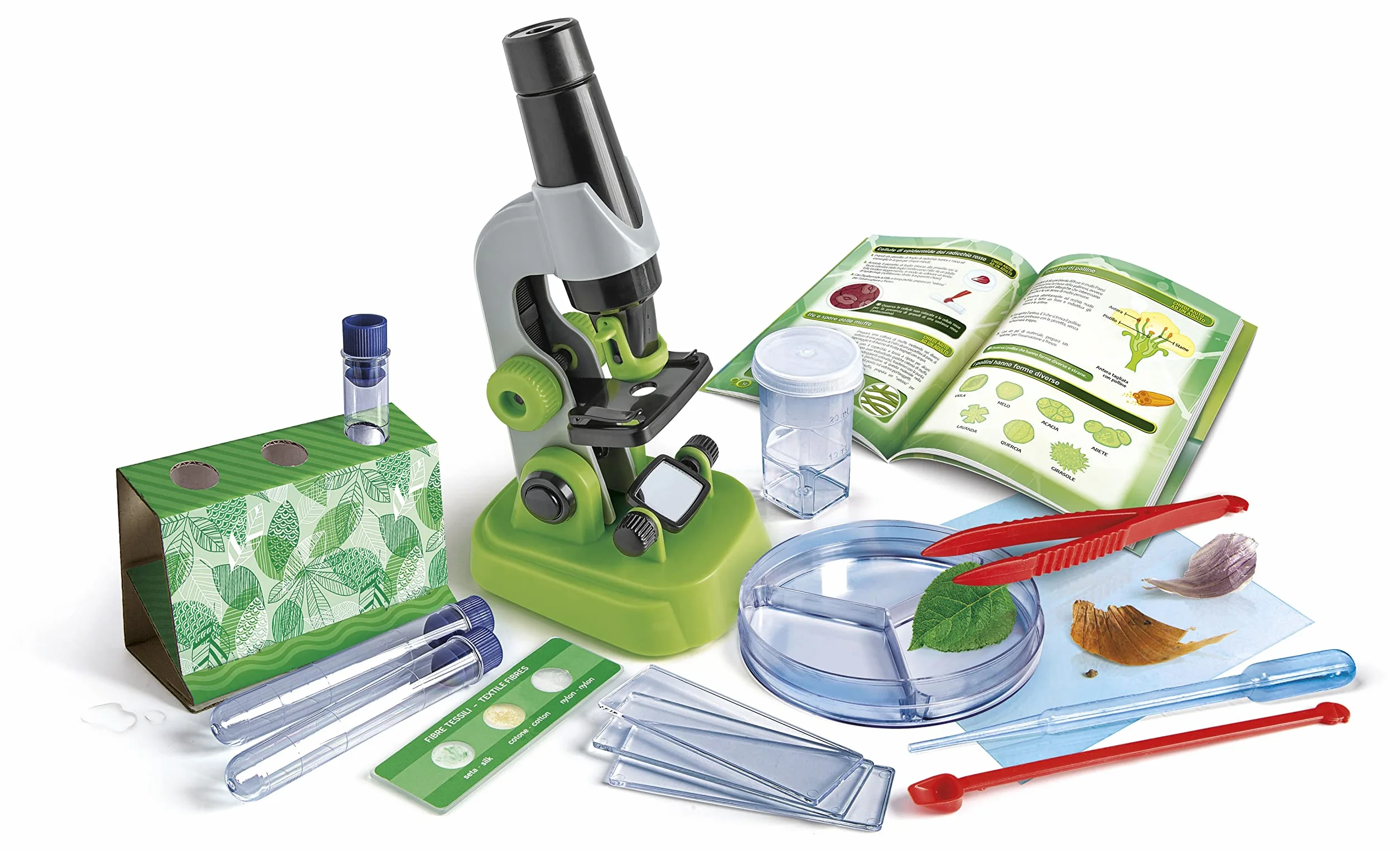 Clementoni - 19347 - Scienza E Gioco Lab - Il Mio Primo Microscopio - Laboratorio Microscopio Ottico 150X, Esperimenti Scientifici per Bambini dagli 8 Anni (Gioco in Italiano), Made in Italy