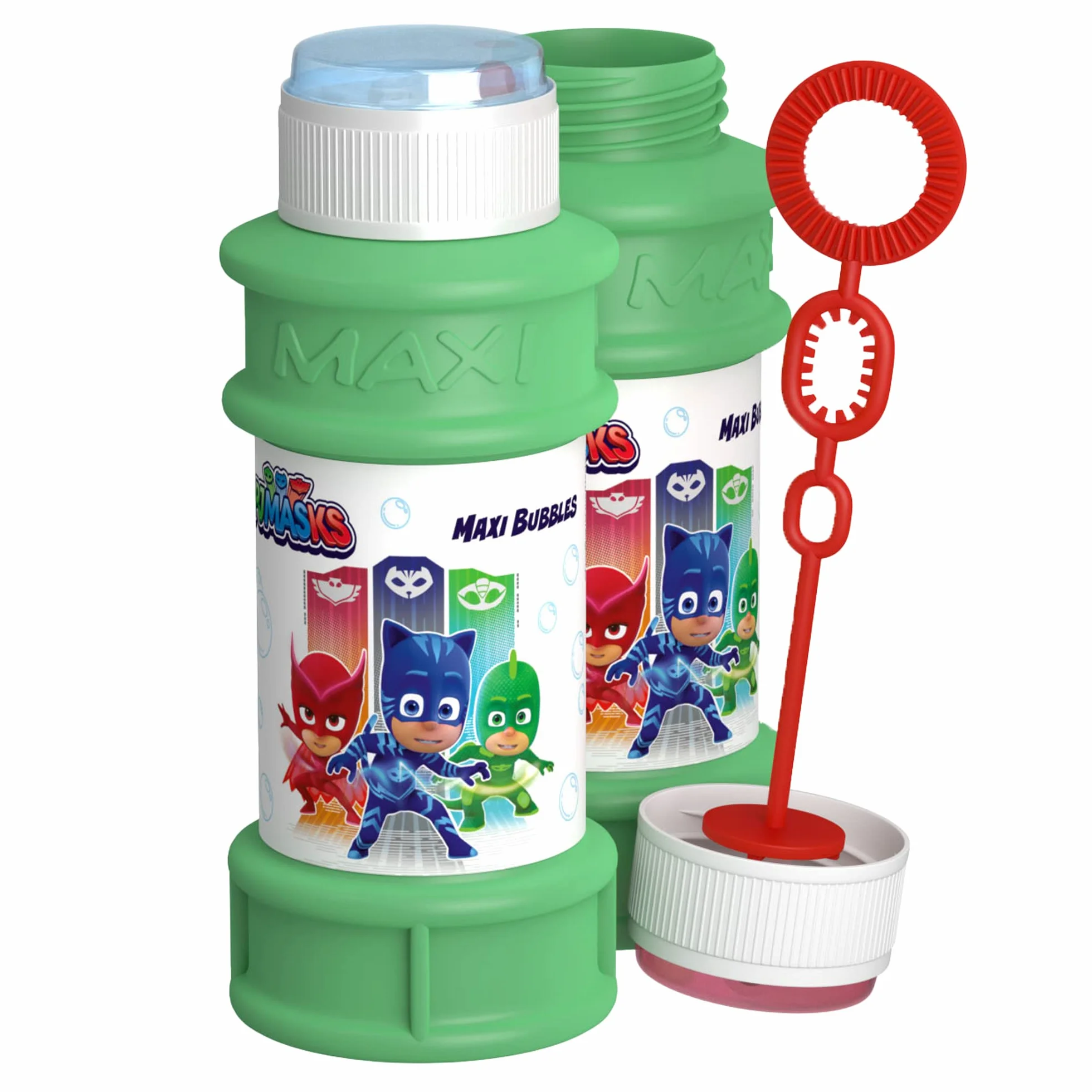 DULCOP - Pacco da 16 Bolle PJ Masks/Pyjamasques - Bolle di Sapone - 175 ml - 046975PA - Verde - Plastica - Licenza Ufficiale - Giocattolo per Bambini - Gioco all'aperto - A Partire dai 3 Anni