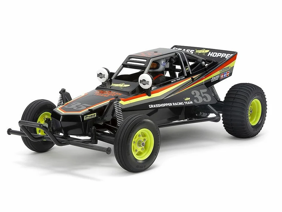 Tamiya 47522 1:10 RC The Grasshopper I Black Edition, auto/veicolo telecomandato, modellismo, kit di costruzione, hobby, assemblaggio