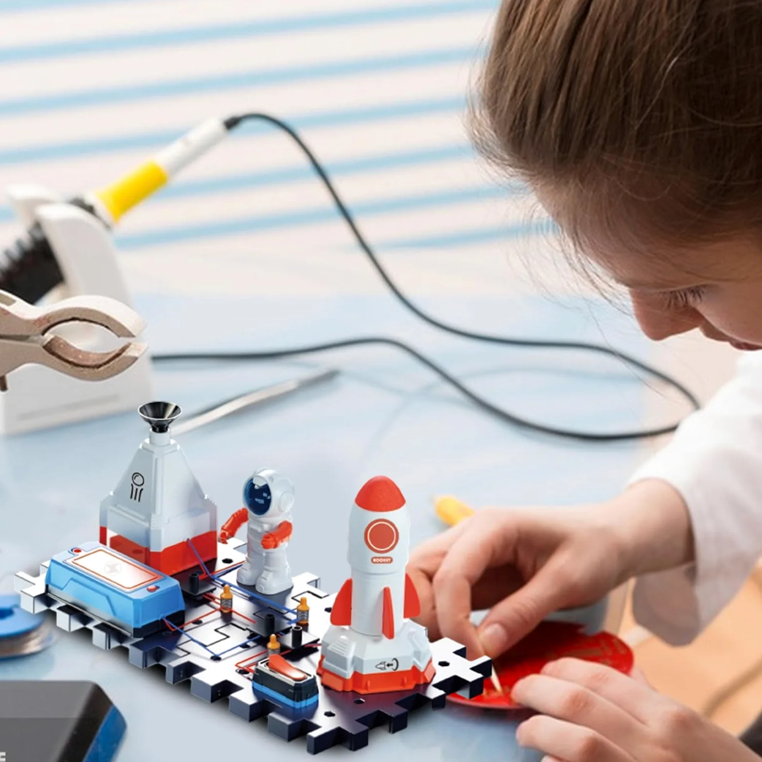 Kit Scientifici Circuiti per Bambini Laboratorio Scientifico per Bambini | Giochi Educativi di Fisica con Interattivi per Ragazzi 7-14 Anni
