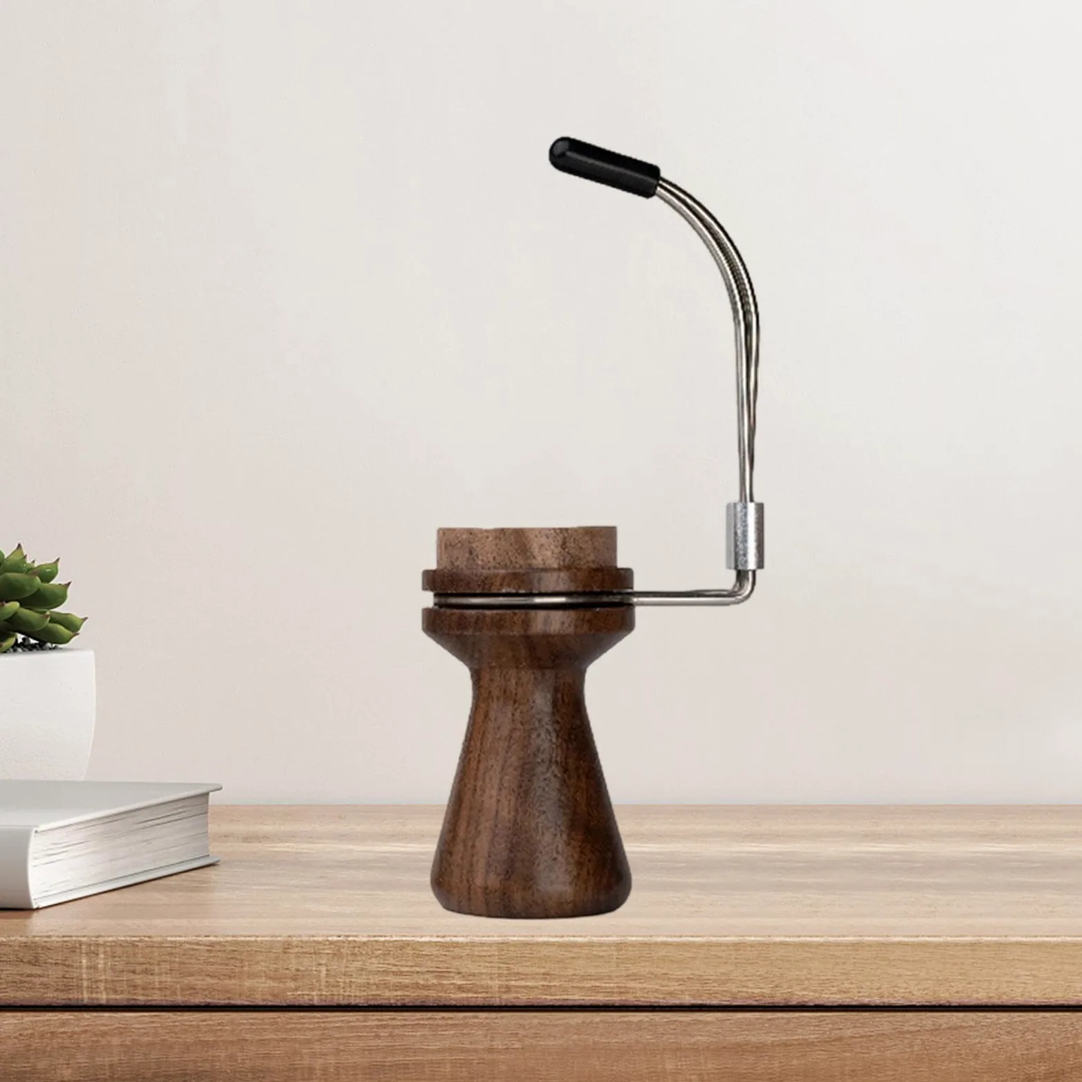 Supporto per manico per pittura in miniatura, manico compatto rotante staccabile in legno, accessorio adatto per collezionisti di hobby, stile C