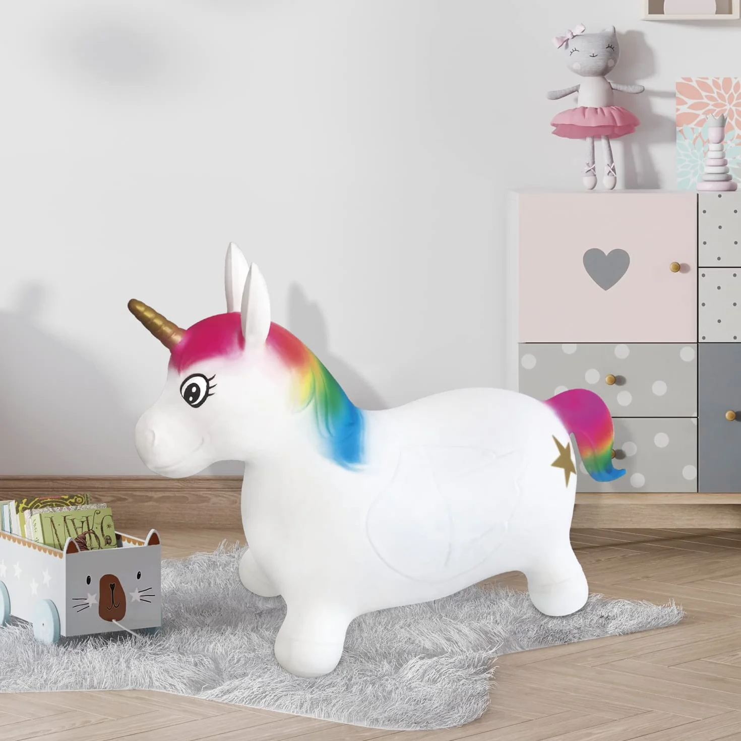 Mondo Toys Unicorn Ride-On Gonfiabile Cavalcabile per Bambini