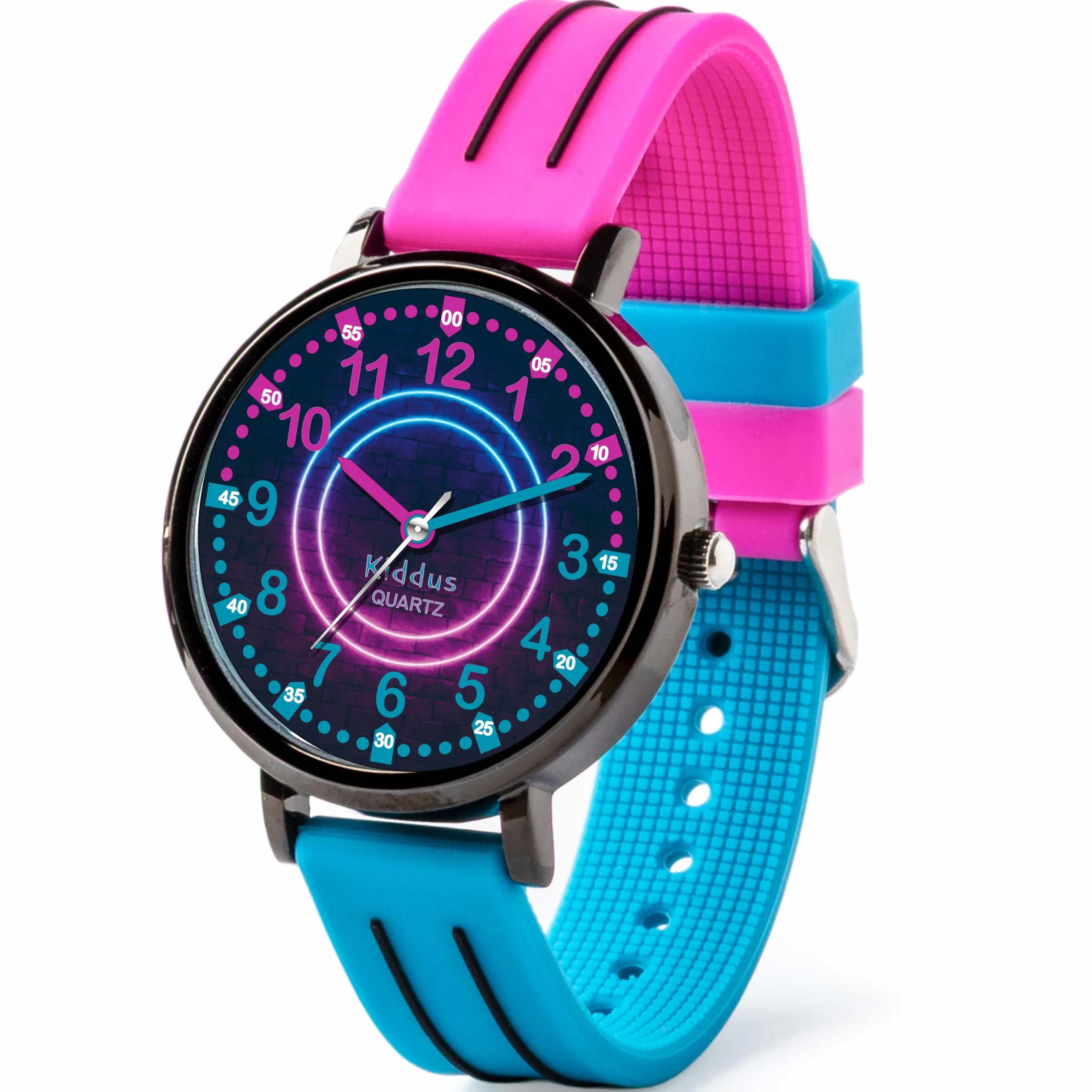 Kiddus Orologio Educativo per Bambini, Orologio da polso Analogico per Bambino e Bambina a partire da 5 Anni, Resistente all'acqua 5ATM, Primo Orologio per l'Infanzia, Regalo Bimbo Apprendimento