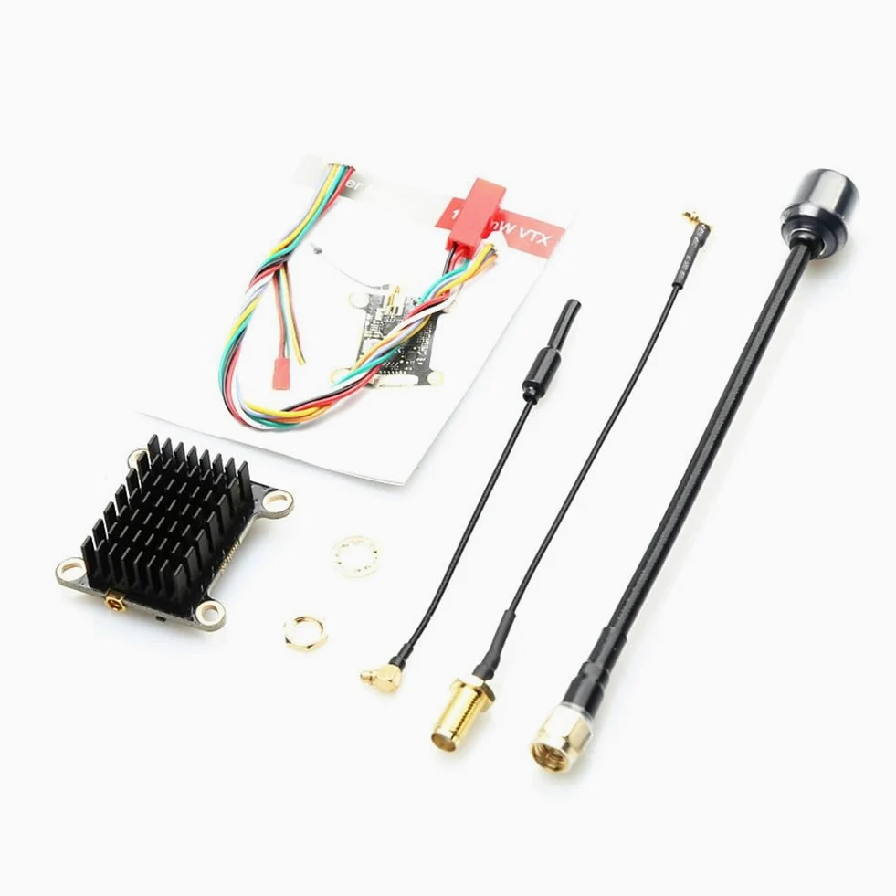 Trasmettitore Video FPV 5.8G 1.6W VTX 48CH con Antenna 7-26V per Drone da FPV a Lungo Raggio RC