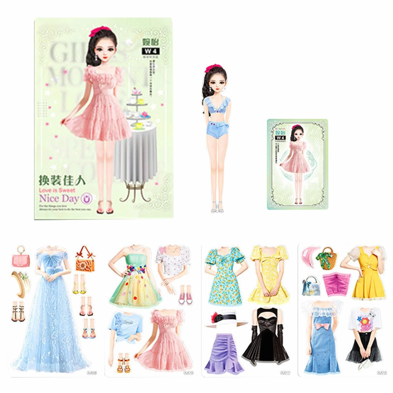 Bambole Da Vestire Magnetiche, Bambole Di Carta Da Vestire Principesse Magnetiche,Libro Magnetico Per Bambole Di Carta Con Attività Di Vestire - Libro Di Adesivi Magnetici Princess, Libro Di Adesivi M
