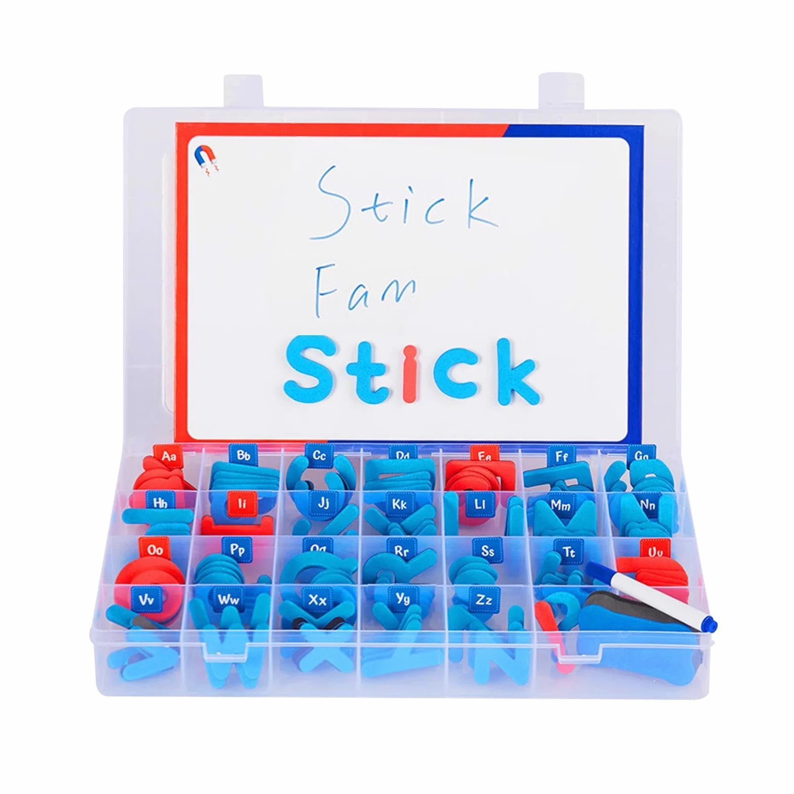 Magneti da frigo educativi, lettere magnetiche in classe Ragazze Lettere | Set di lettere magnetiche con lavagna magnetica su entrambi i lati, per ragazzi, ragazze, bambini