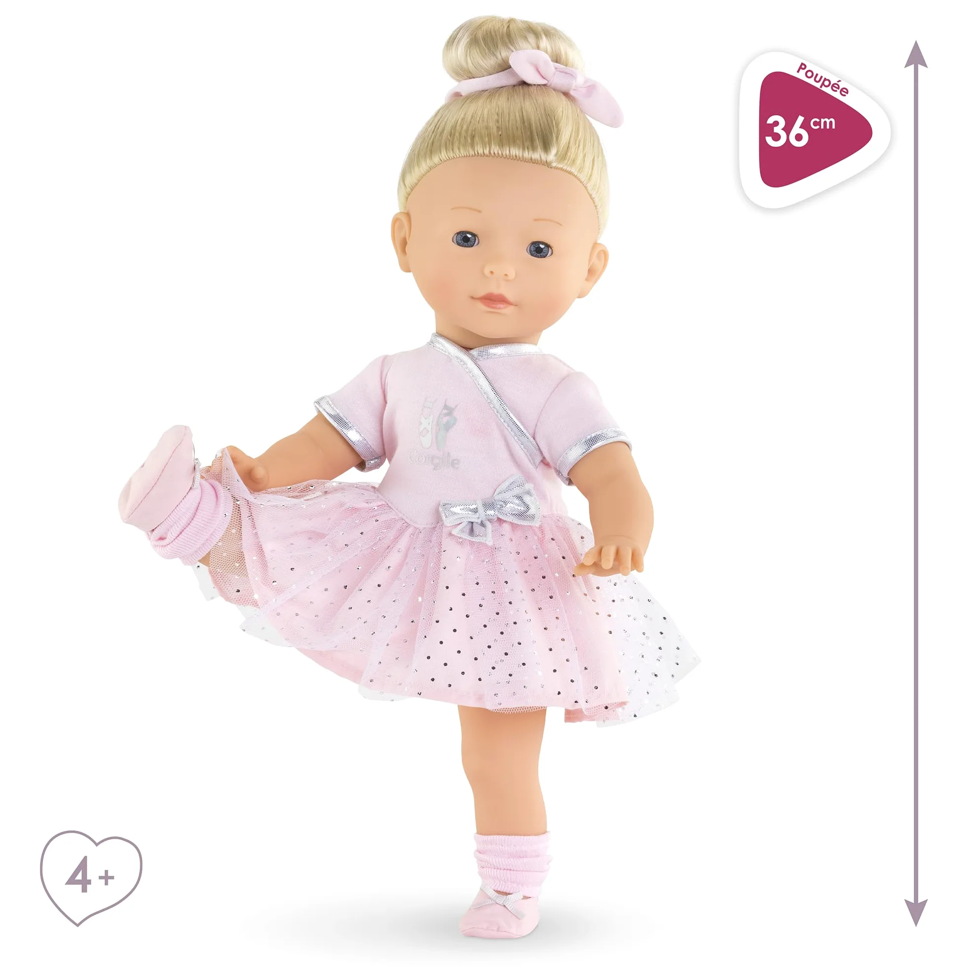 Corolle Poupée Constance Ballerine - 36 cm - personnalisable - des 3 ans