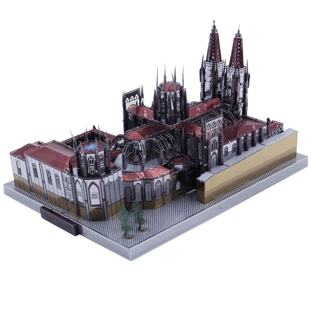 229 Pezzi 3D Metal Art Sculpture Model Assembly Kit - Cattedrale di Burgos