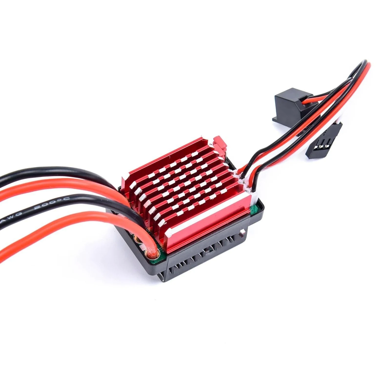 Esc Cingolata Rc Per TRX Per TRX4 Per TRX6 D90 Per HSP Per Redcat 1/10 60A Brushed ESC Regolatore Di Velocità Elettrico 6V/2A BEC RC Auto 4WD Camion Monster Crawler(T Plug)