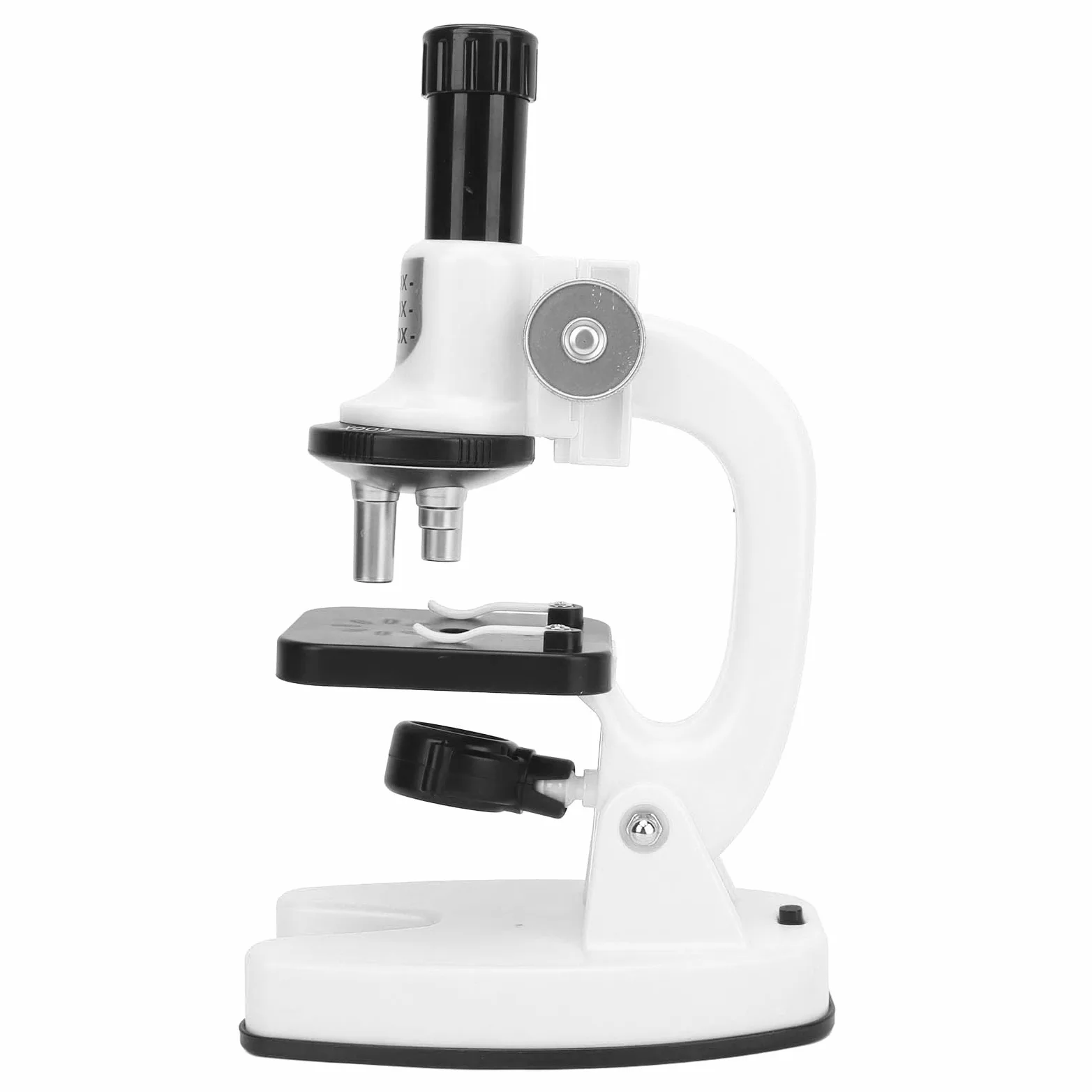 CHICIRIS Kit Microscopio per Bambini, Microscopio per Bambini 1200X con Lente in Vetro Ottico, Ingrandimento 200X 600X 1200X, Supporto per Telefono con Luce a LED Base Girevole per Studenti (WHITE)